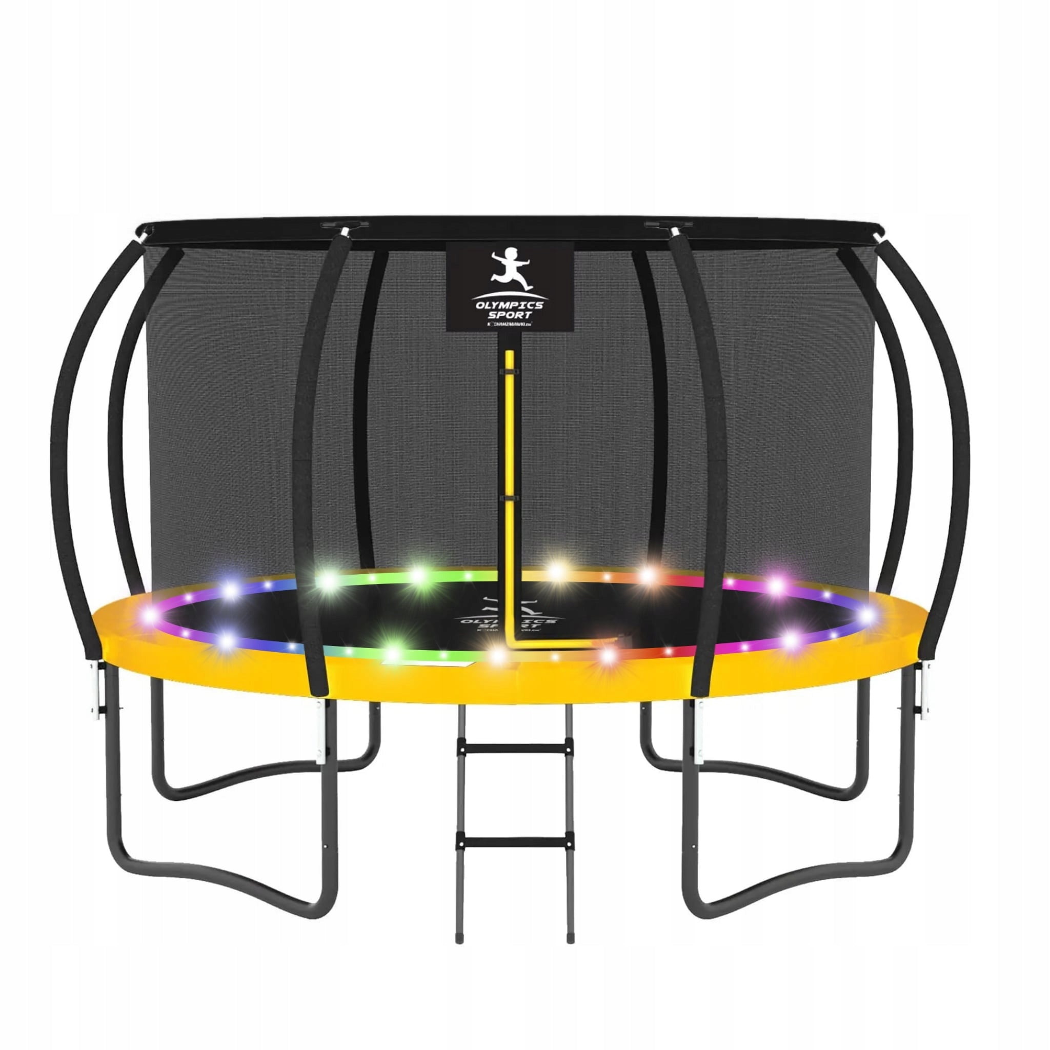 Garden Trampoline LED 12FT 366 cm 180kg Olympics Sport with Mesh Basket Manufacturer code OL12FT