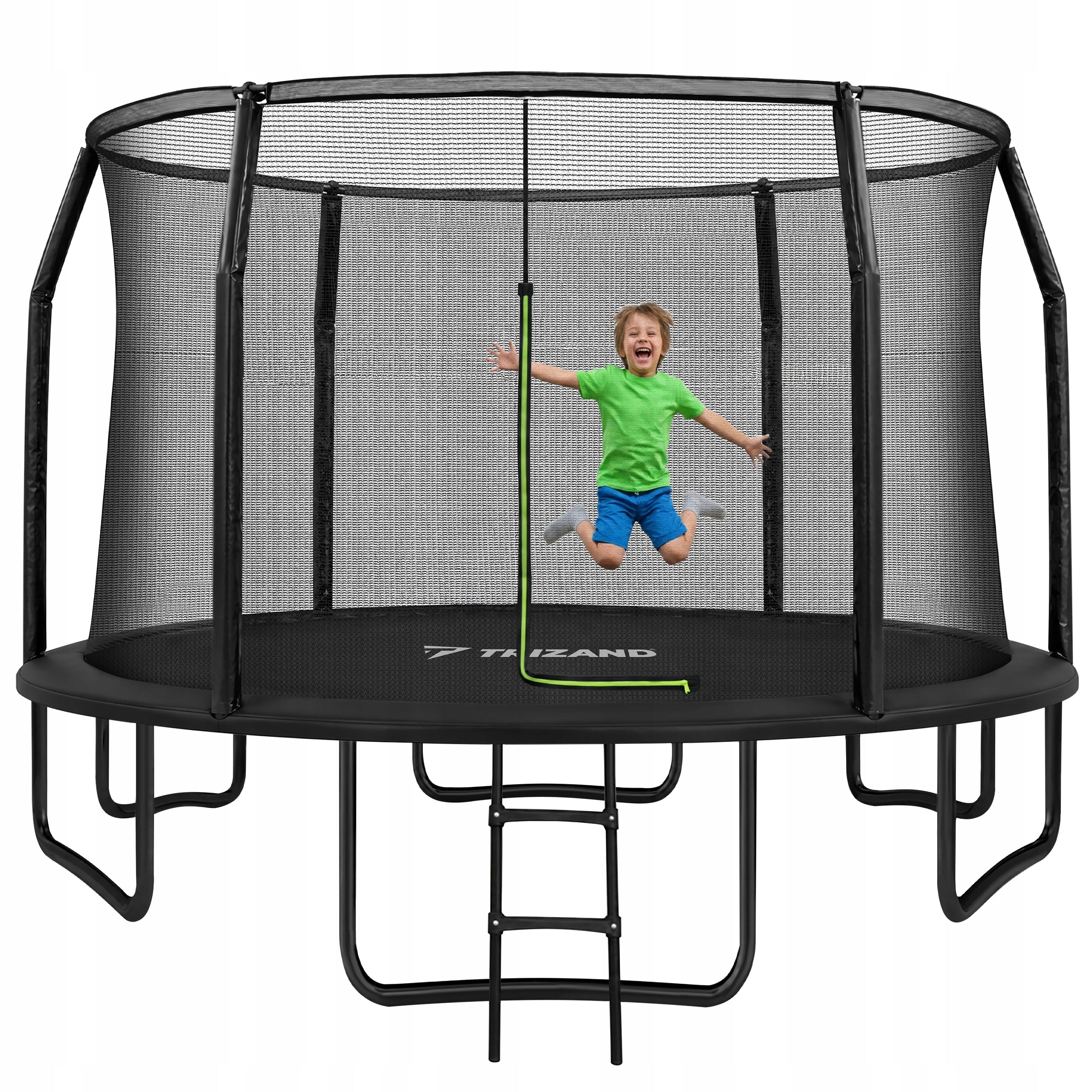 Garden Trampoline for Children with Mesh Ladder 366cm Large 150 kg Premium