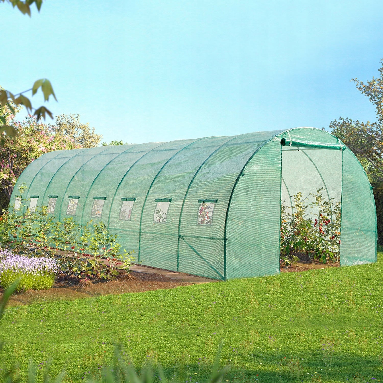 Garden Tunnel Foil Greenhouse 3x8x2 - 24m² FOIL + GALVANIZED FRAME Manufacturer code 121243332323121