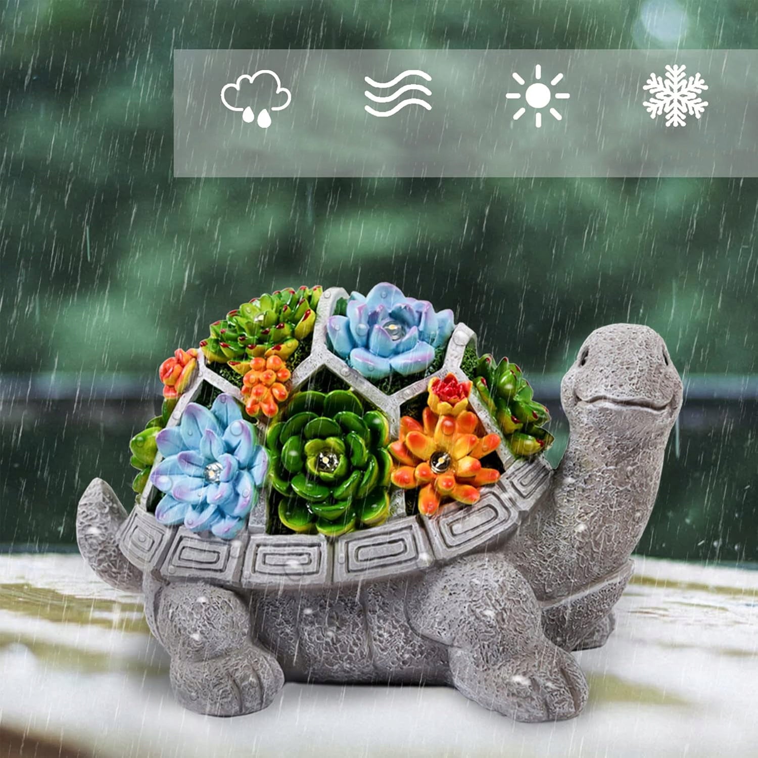 Garden Turtle Solar Lamp Figurine For Garden Dwarf Led Ornaments Decorations Manufacturer Bedee