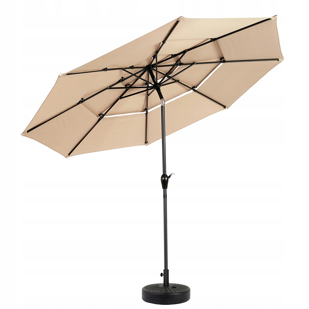 Garden Umbrella 141x40,5x14,5 cm UV50+ khaki with automatic tilt Color beige