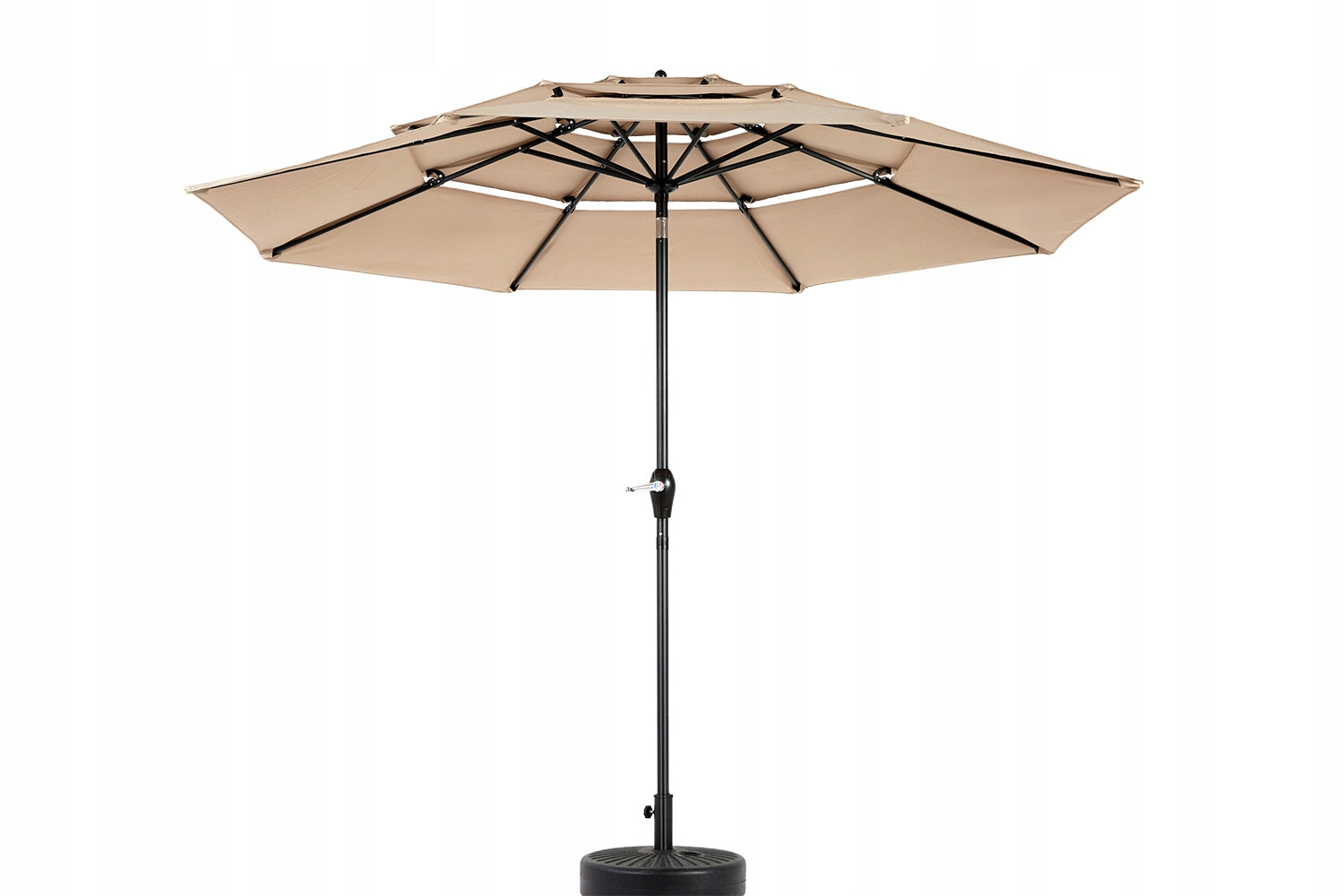 Garden Umbrella 141x40,5x14,5 cm UV50+ khaki with automatic tilt Diameter/width 294 cm
