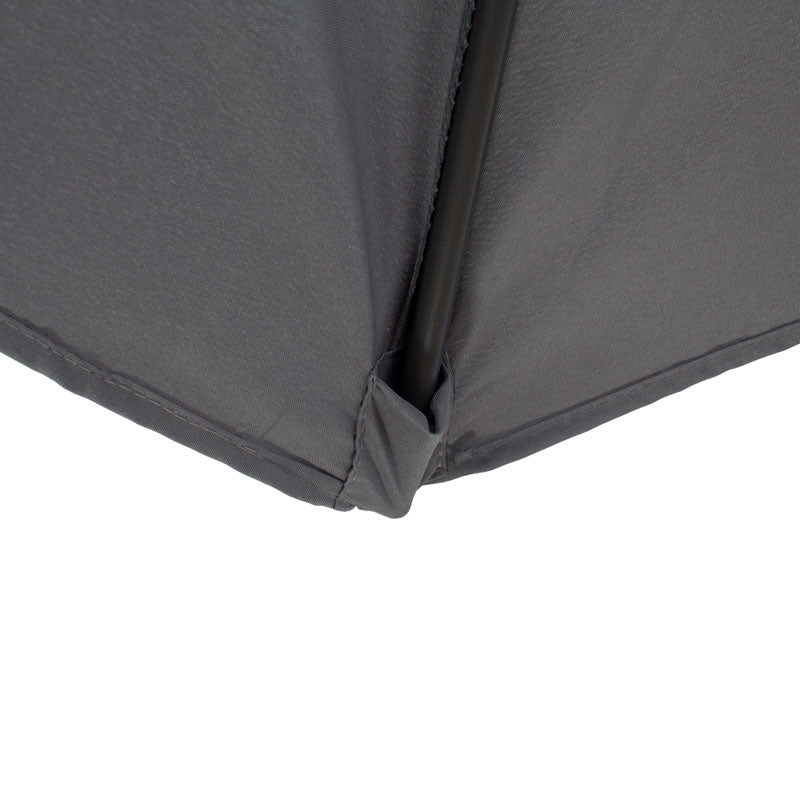 Garden Umbrella 3m LARGE GREY ADJUSTABLE Terrace 300cm BALCONY SOLID Product weight with unit packaging 6 kg