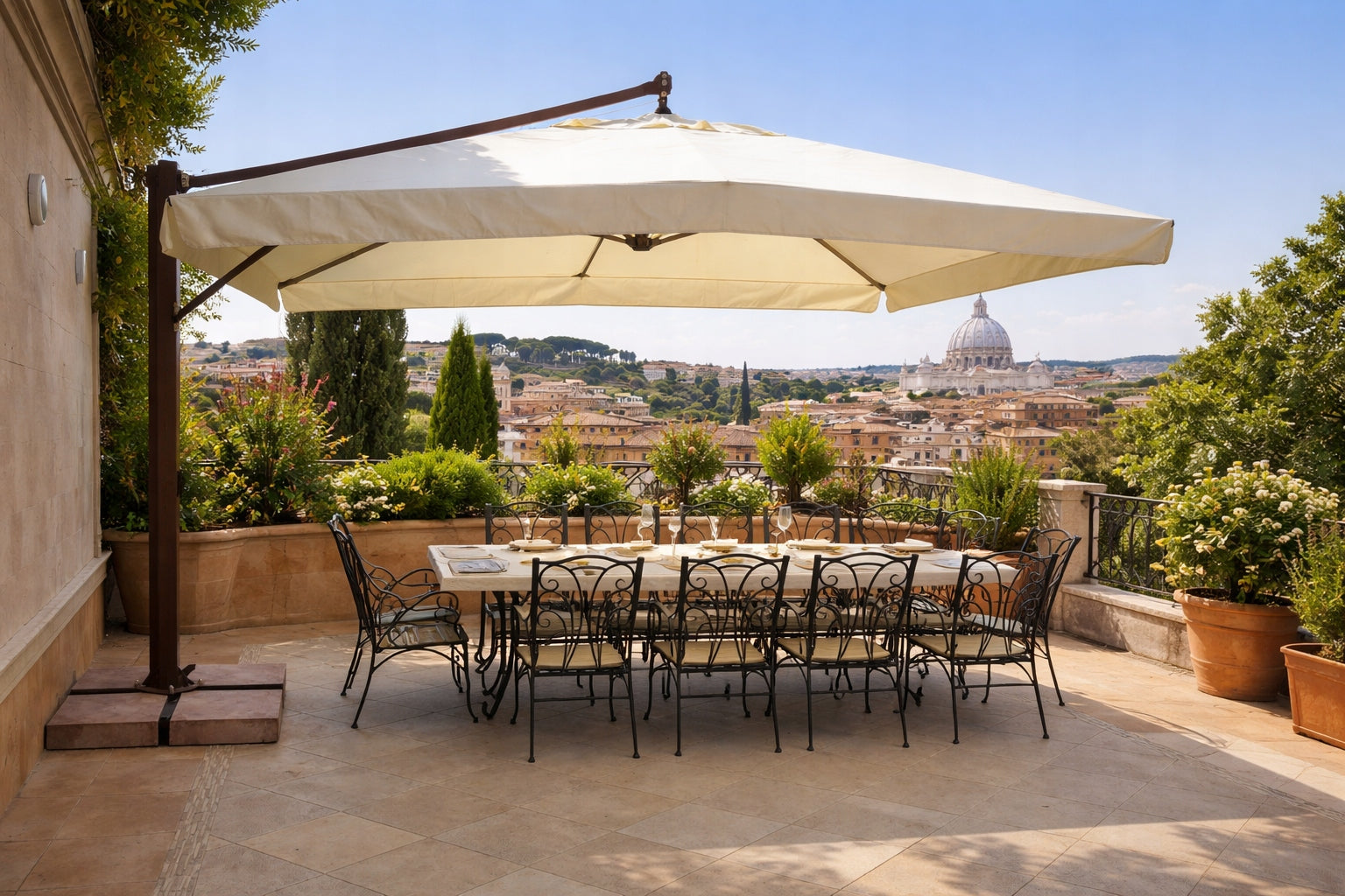 Garden Umbrella Cantilever 3,5x3,5 m Palermo