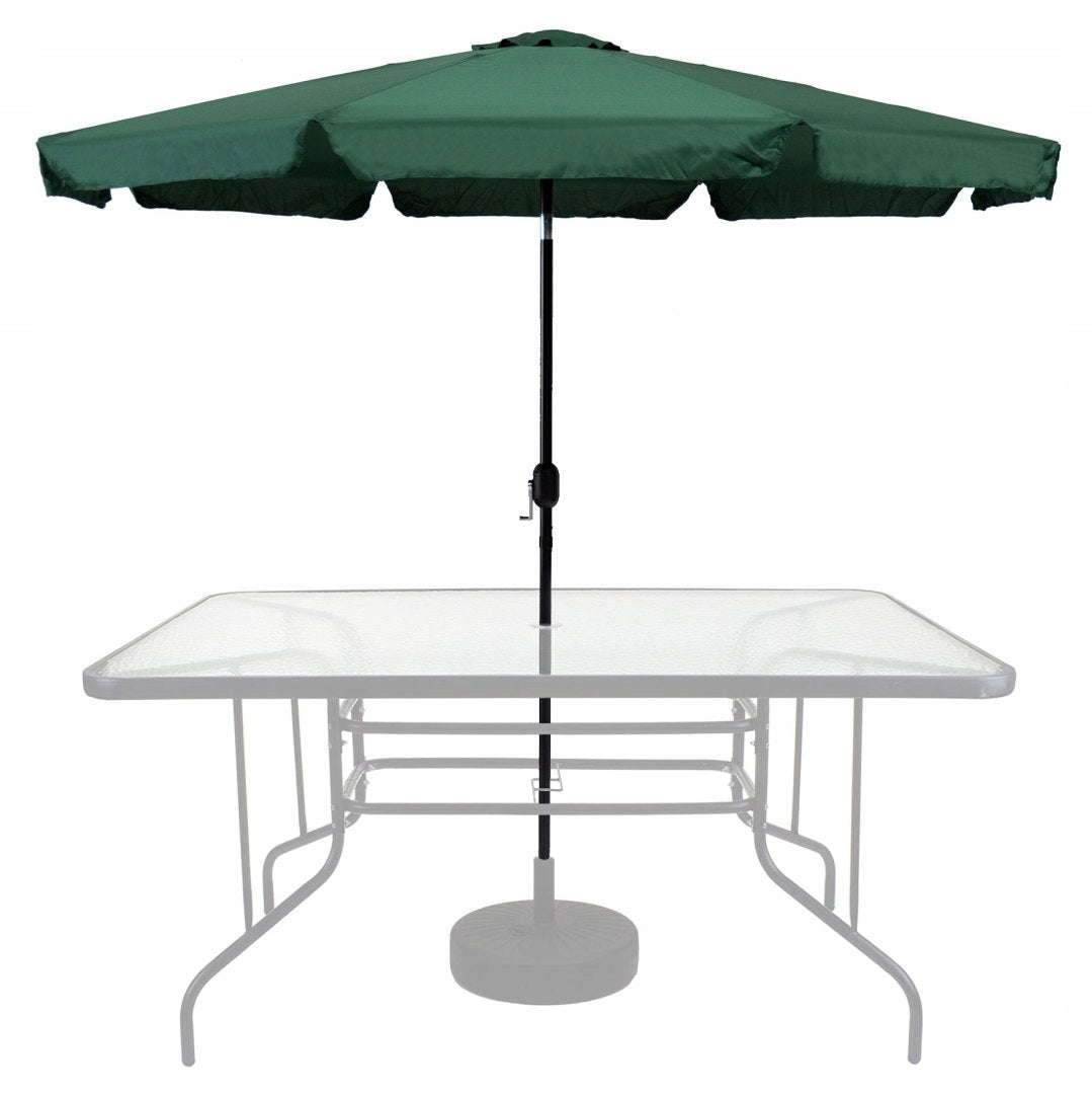 Garden Umbrella Large 3 M Slant Broken With Crank Green Terrace Garden Product height 250 cm