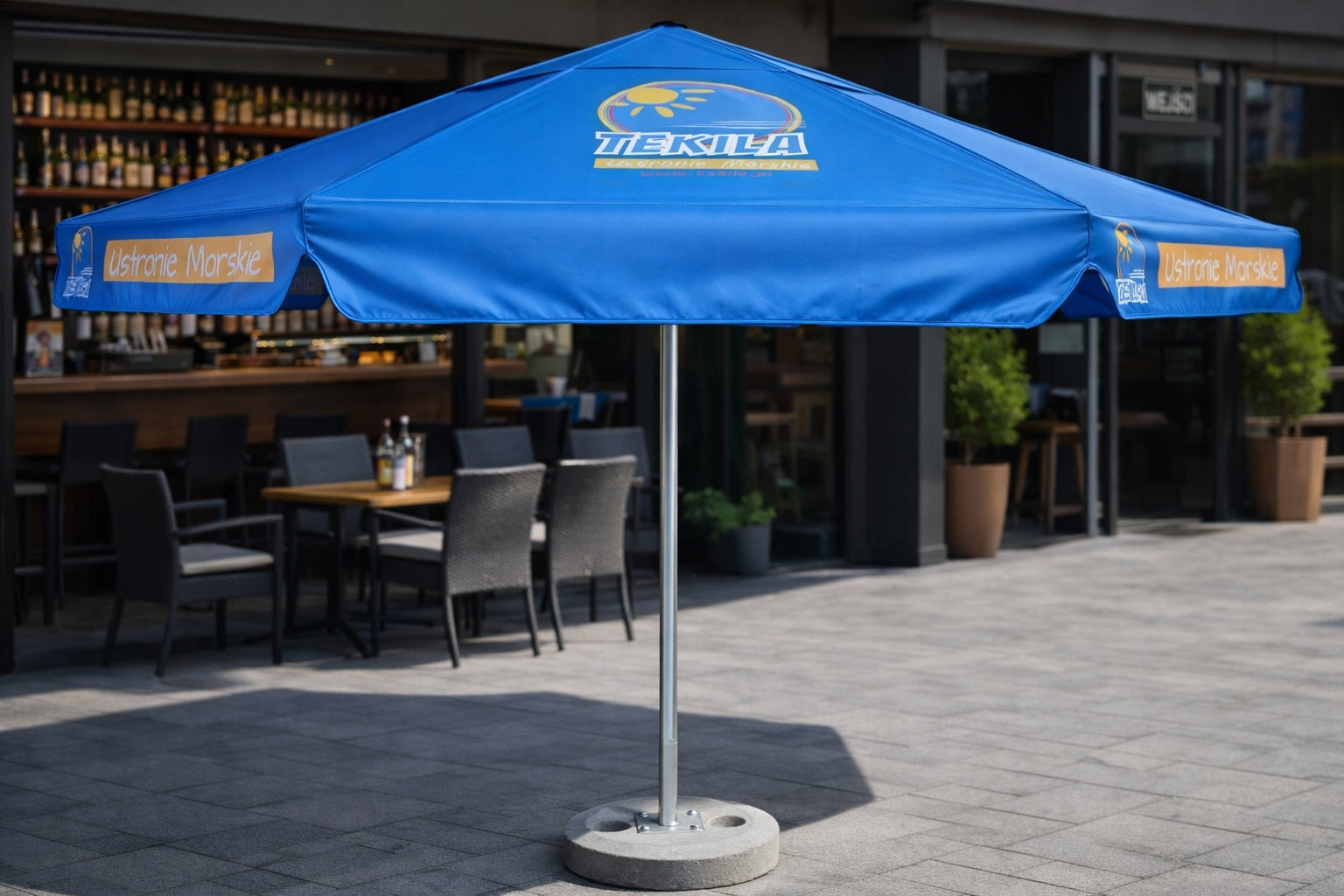 Garden Umbrella Printed Advertising Gastronomic with LOGO Diameter/width 350 cm