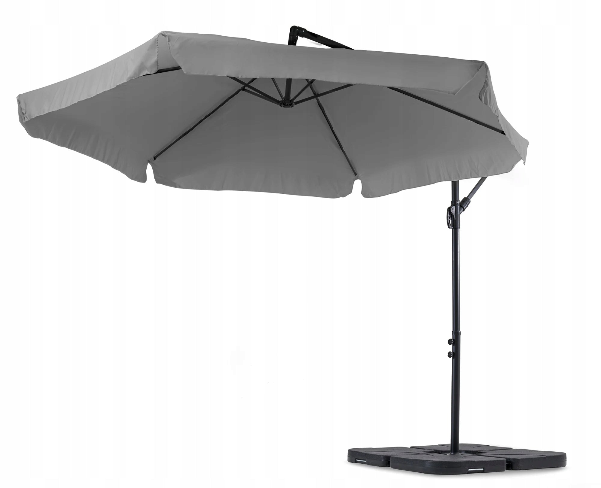 Garden Umbrella with Base Adjustable Load Empoli Grey Product height 250 cm