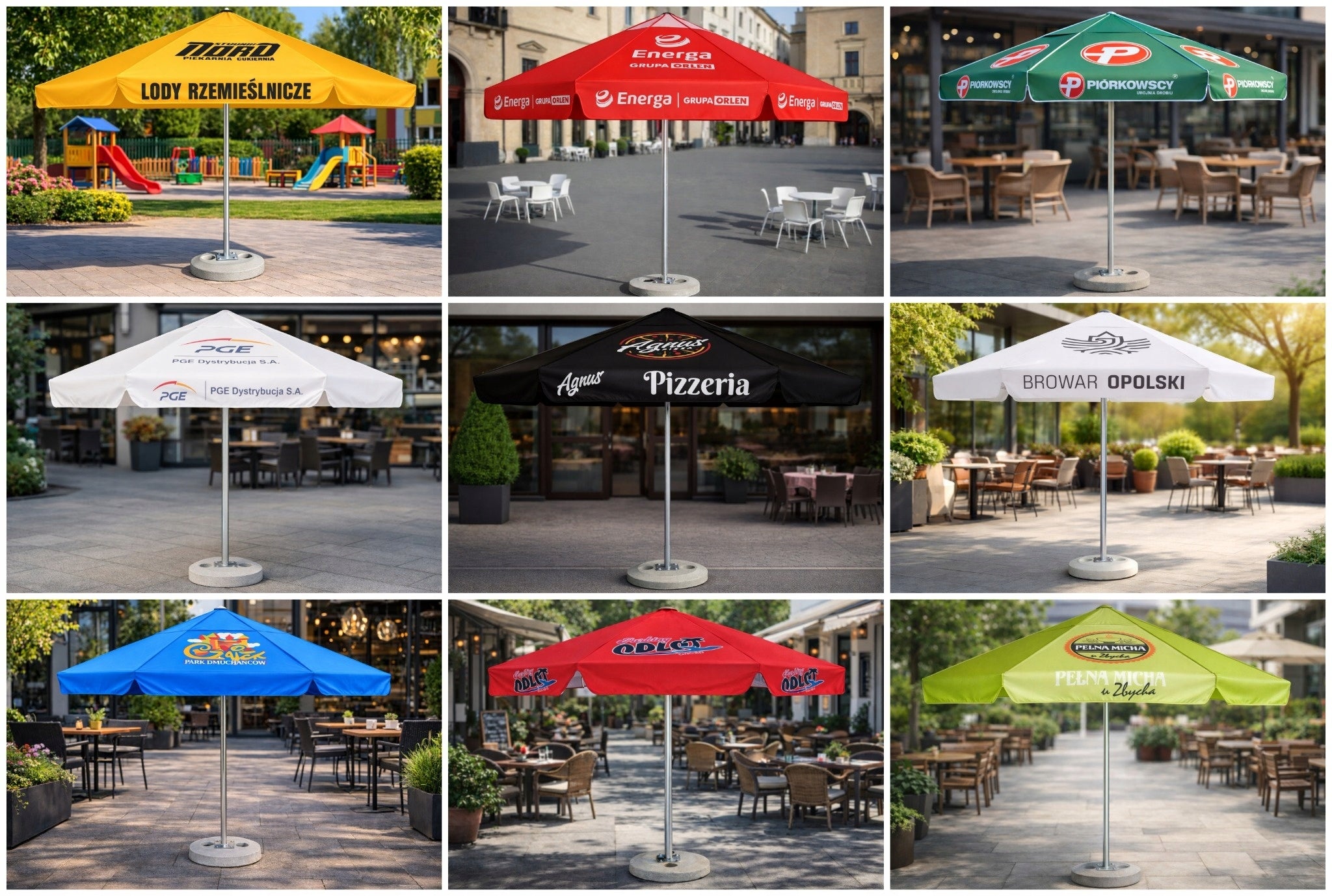 Garden Umbrella with Print Gastronomic Advertising Restaurant LOGO Product weight with unit packaging 30 kg