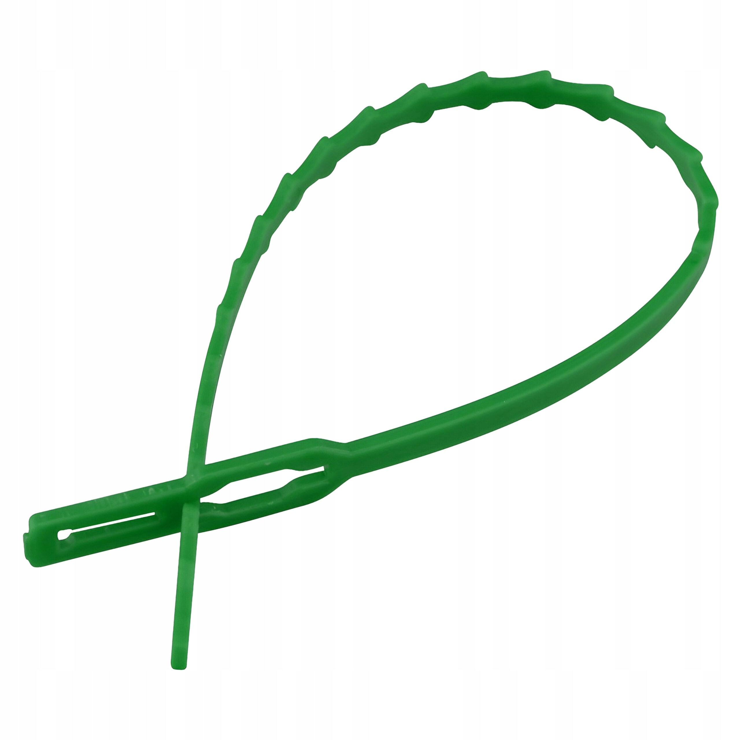 Garden bands 17 cm 7x 100pcs for ligating tomato bushe plants Color green