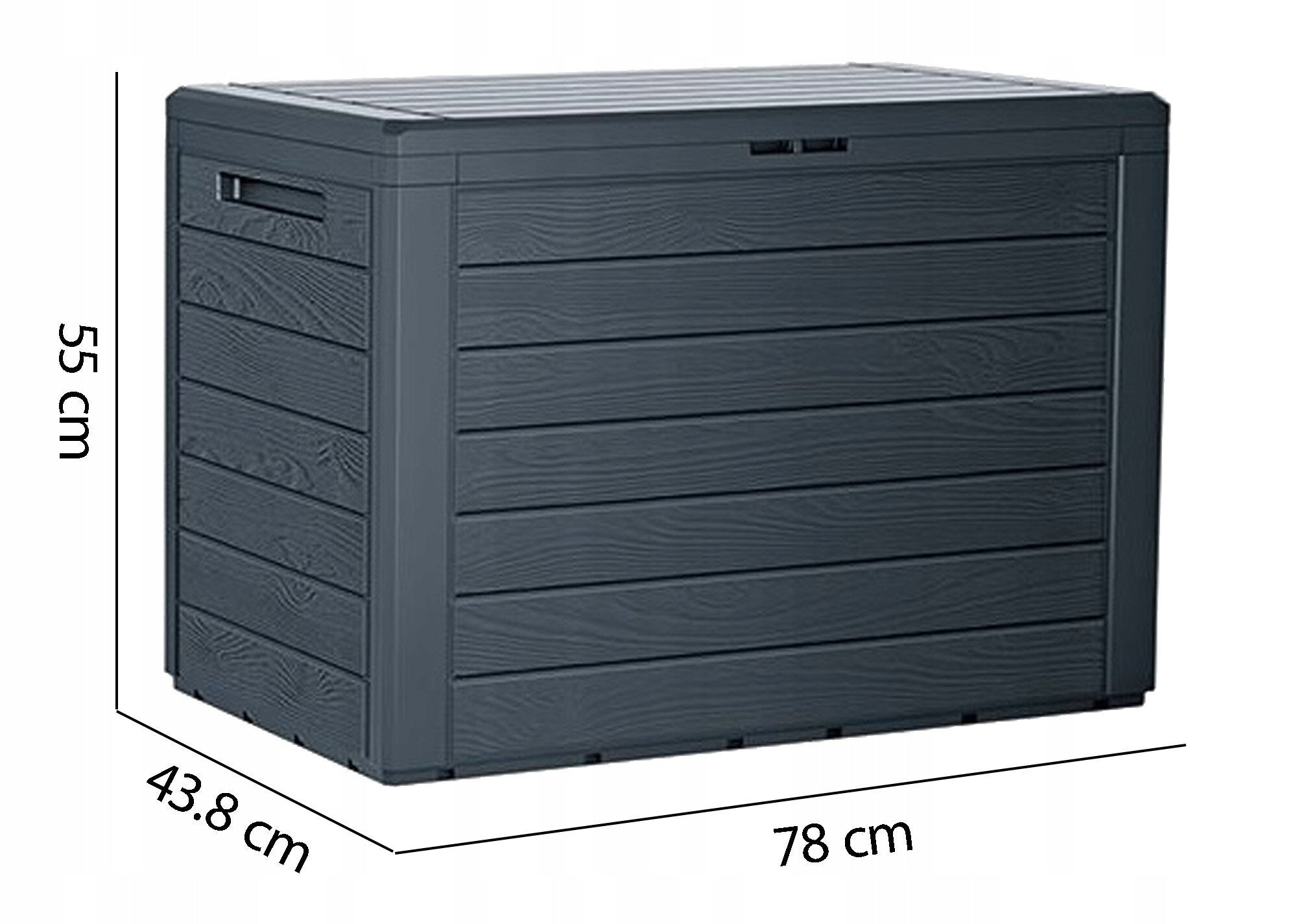Garden box PROSPERPLAST MBWL190-S433 190L Furniture width 78 cm