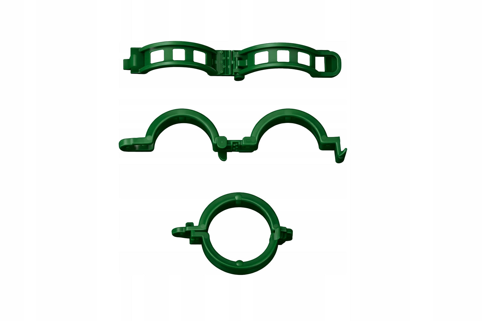 Garden clips for tomatoes and plants 100 pcs. green strong clasps