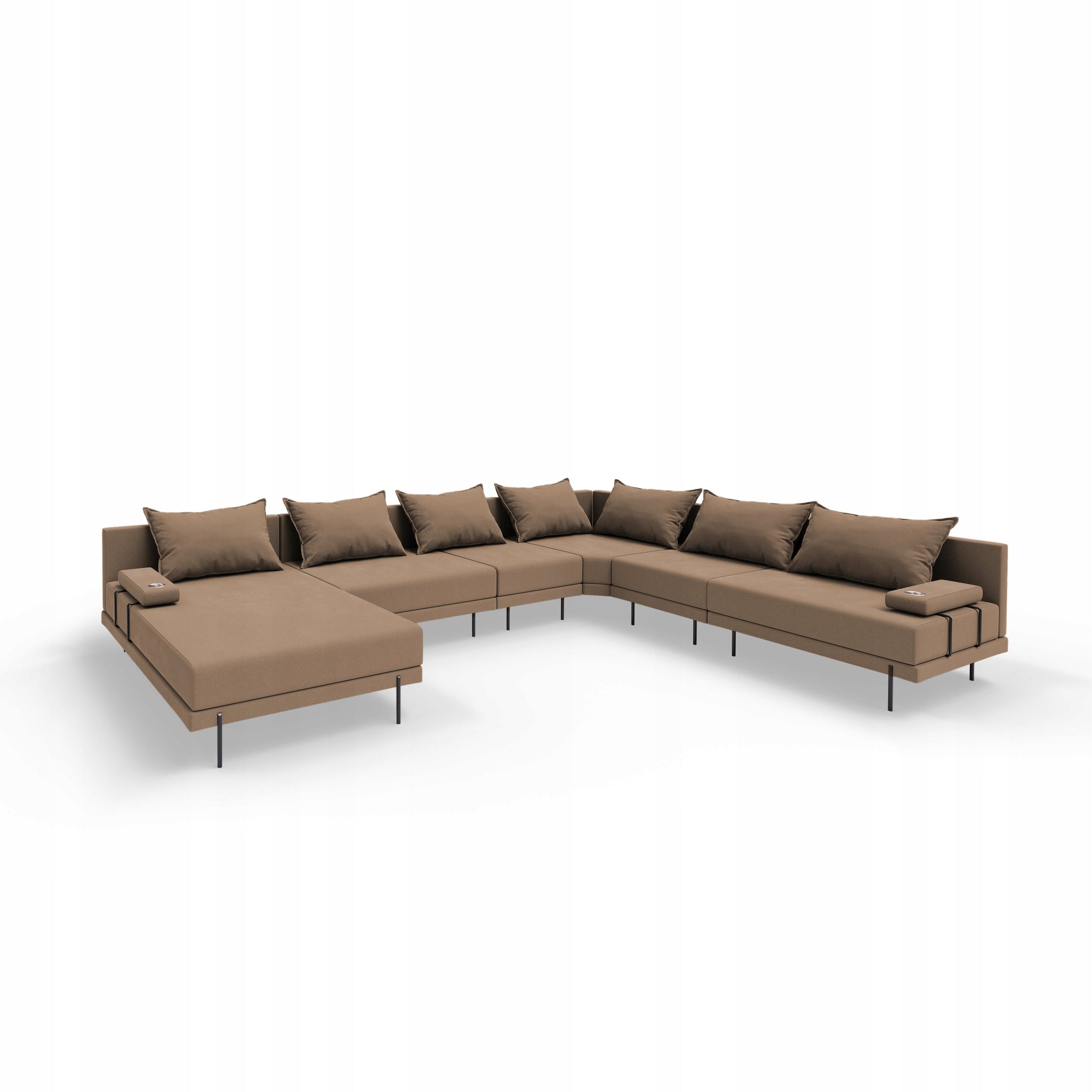 Garden corner sofa Bahama XXL Beige Right U 410 cm Packaging status original