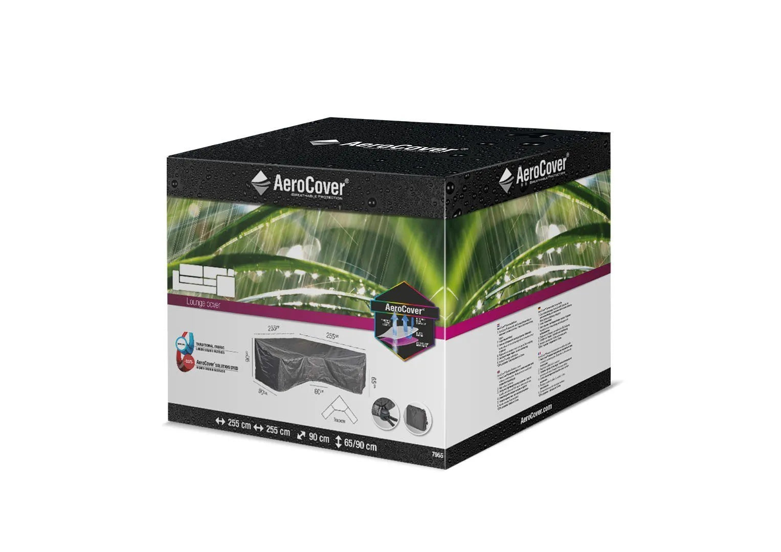 Garden cover "L" 7955 255x255x90cm 7955 AeroCover grey Product height 90 cm