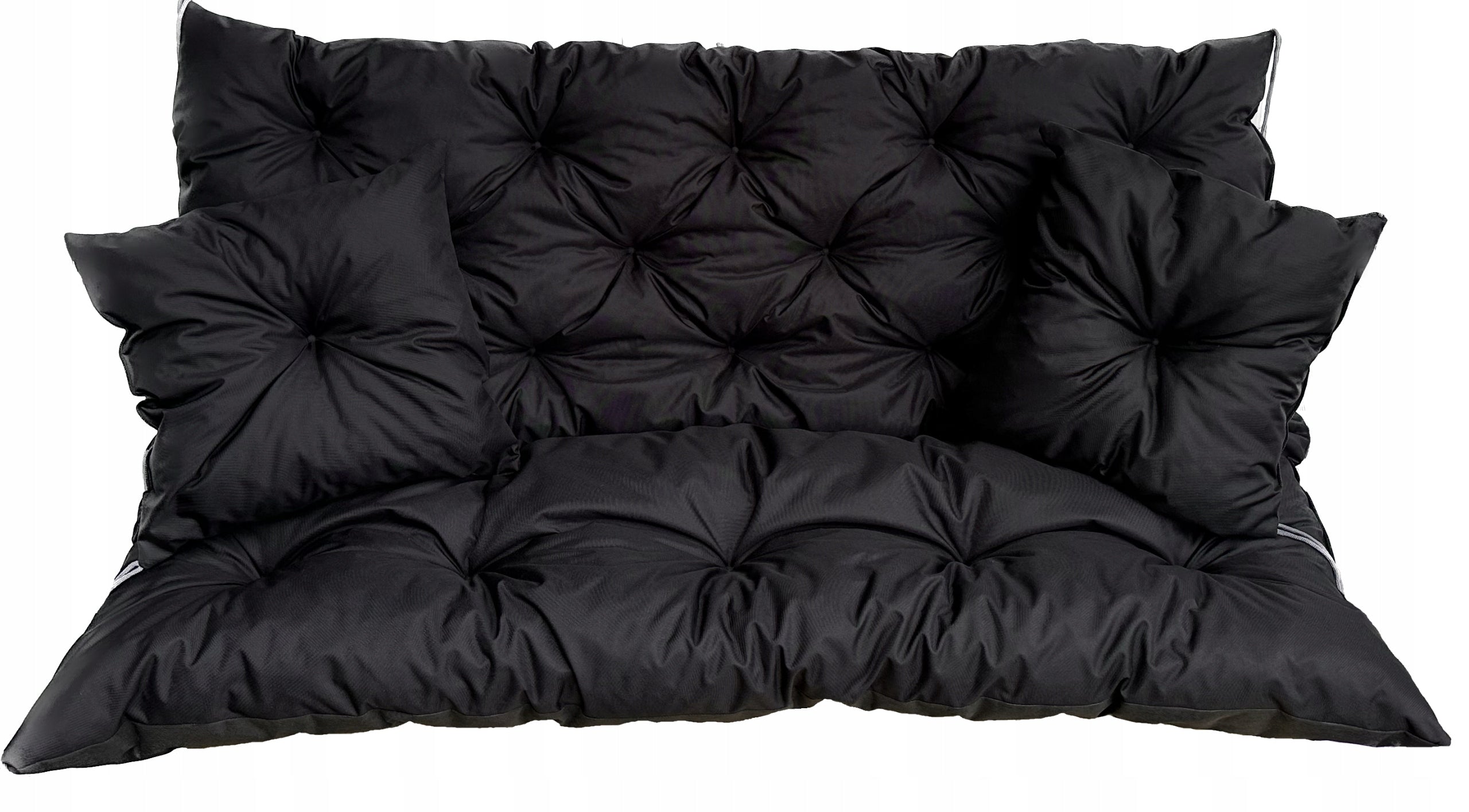 Garden cushion for a swing bench, pallets 150x60x50 + 2P Color black