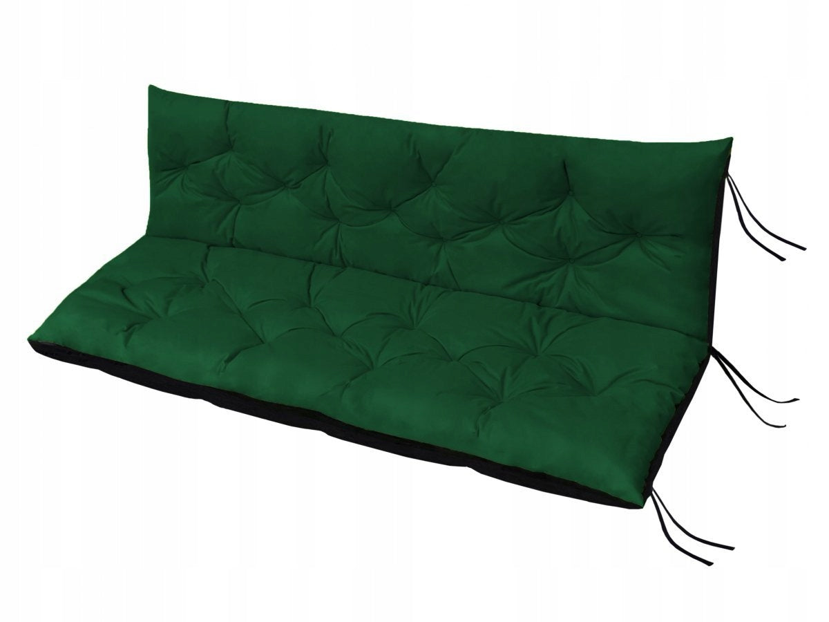 Garden cushion for swing - 180x60x50 wz. Bottle green