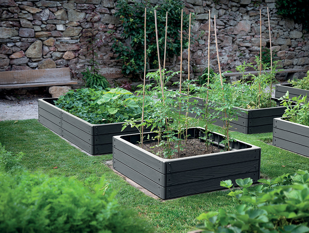Garden discount Base Woody IBWR anthracite 150 x 75 x 25 cm - Prosperplast Material synthetic material