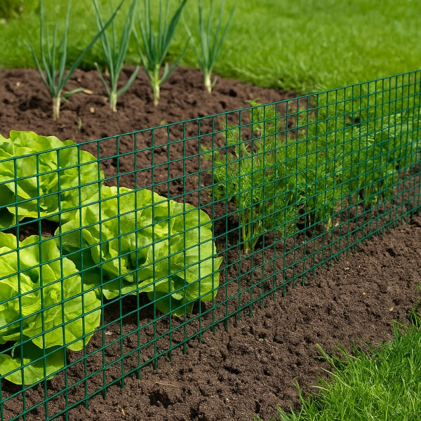 Garden discount net 50 cm coated green galvanized 13x13 fi1,2 5m Mesh material galvanized PVC coated welded