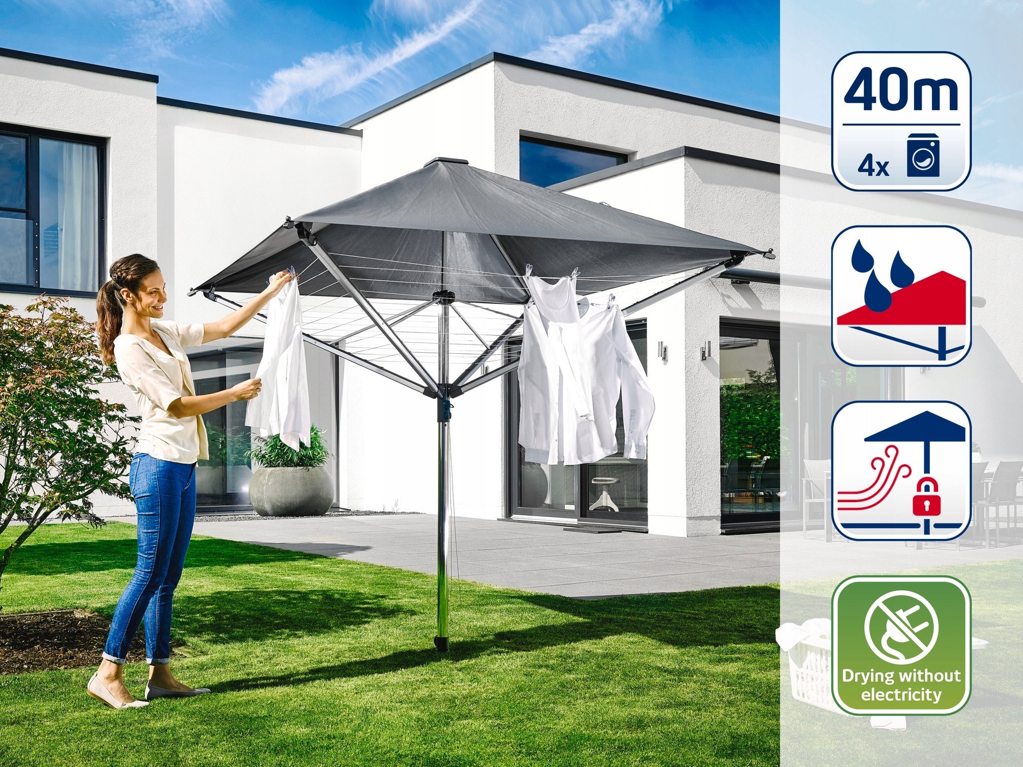 Garden dryer LinoProtect 400 Leifheit Kind Stationary