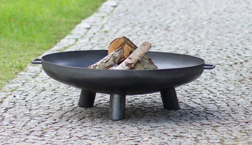 Garden fireplace 80 cm steel LARGE, fireplace for garden, barbecue, terrace Length 80 cm
