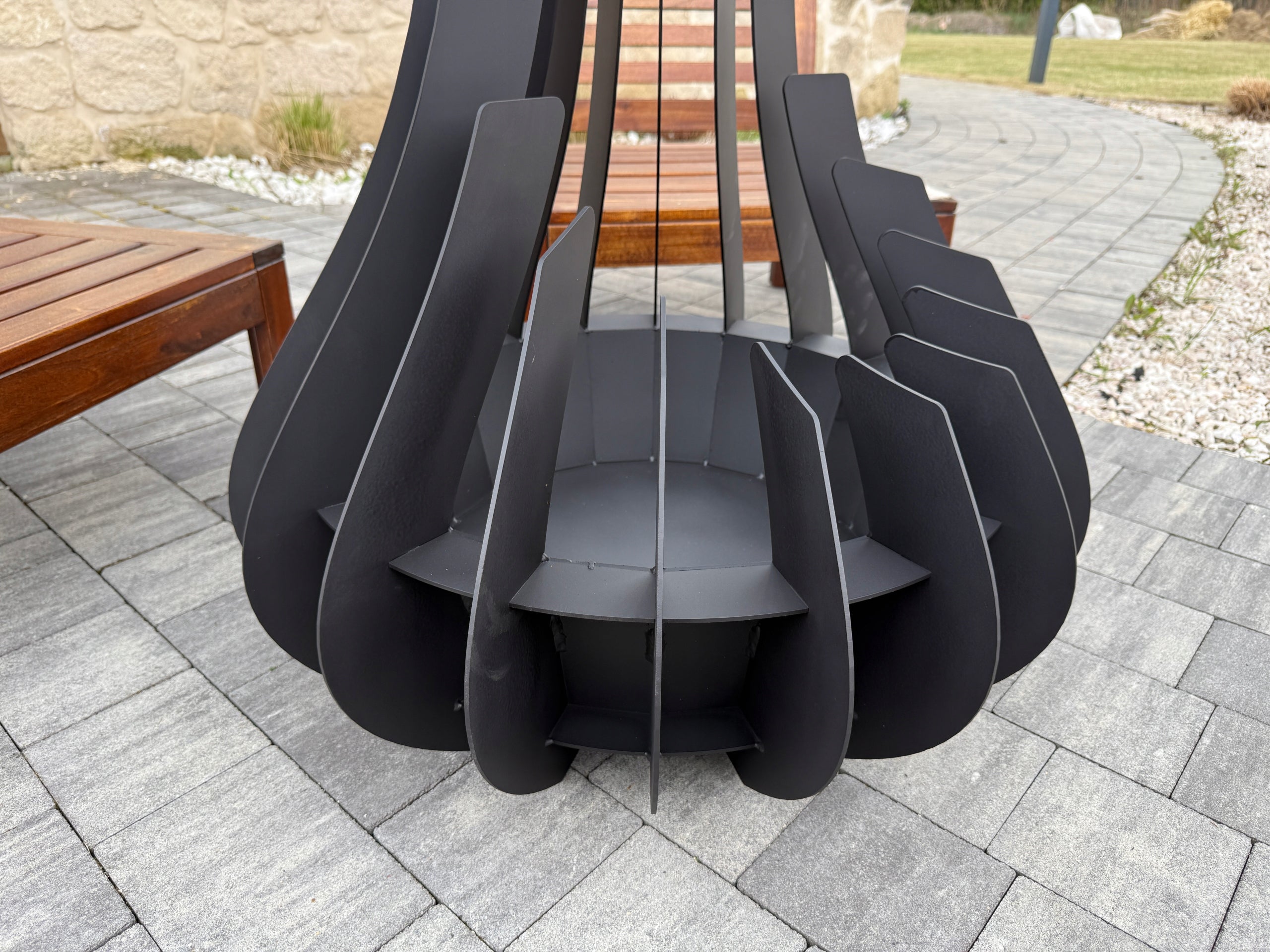 Garden fireplace BURNING TEAR 70cm Sheet 3mm Manufacturer Product height 80 cm