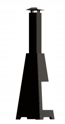 Garden fireplace HEATER PYLOS garden fireplace with chimney Manufacturer Kratki