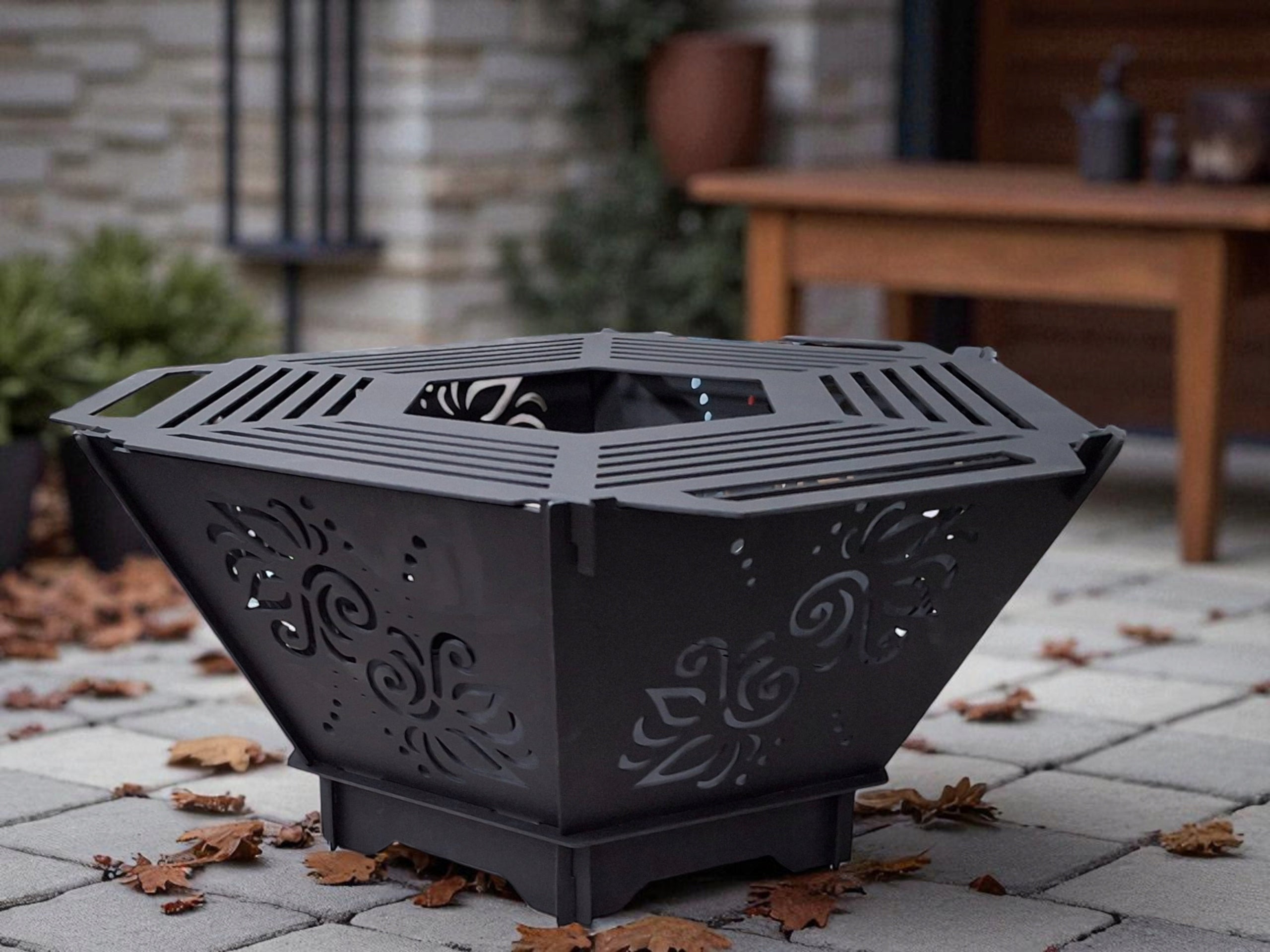 Garden fireplace for boiler, pot BW 3mm sheet metal manufacturer WELD-TECH Packaging status original