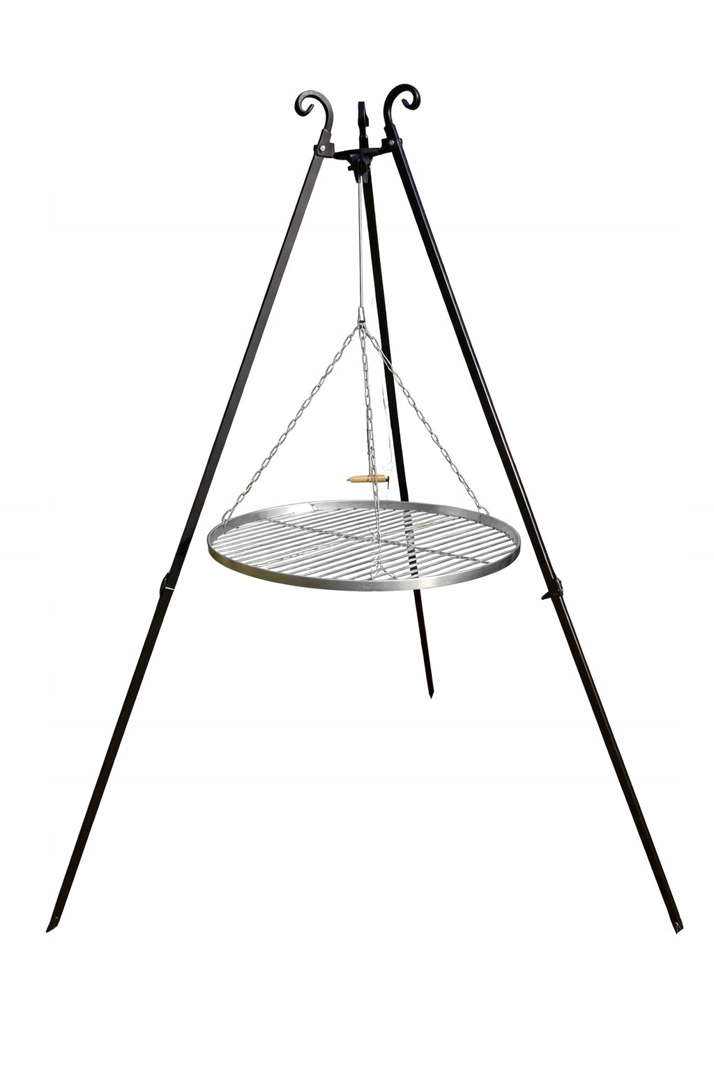 Garden fireplace grill – tripod NiKMET 200 cm | Stainless steel grate 60 cm