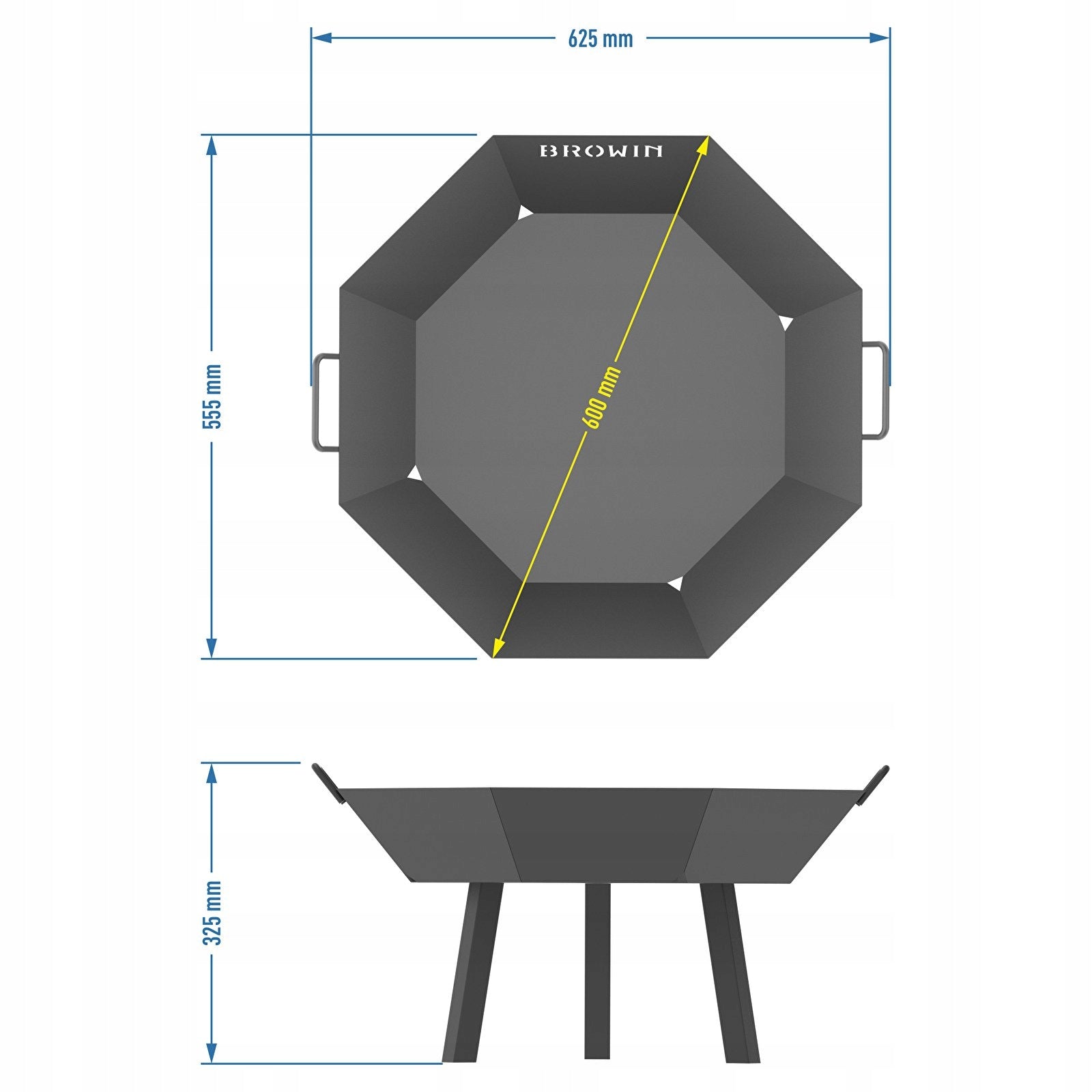 Garden fireplace large fireplace bowl 60 cm steel Manufacturer code 330497