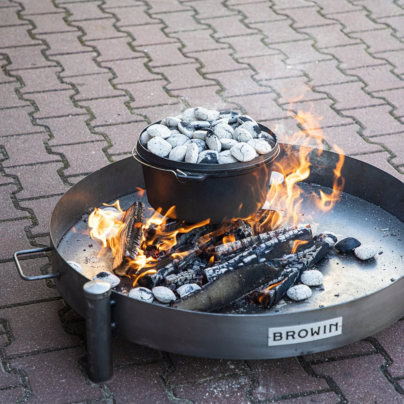 Garden fireplace large fireplace welded steel 80 cm EAN (GTIN) 5904816002812