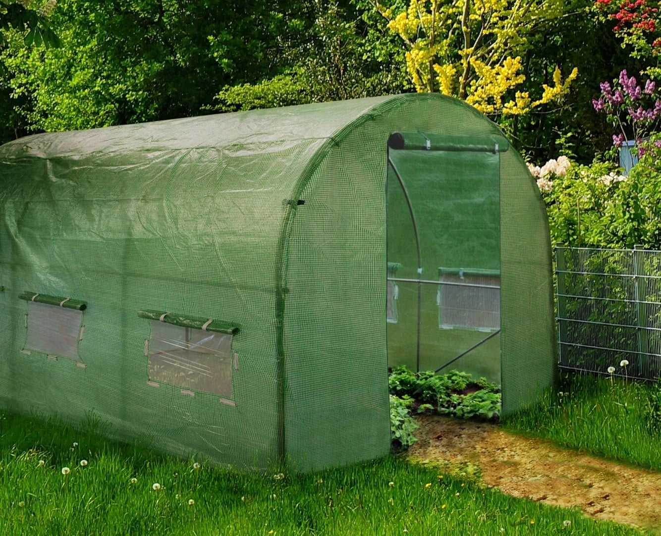 Garden foil TUNNEL for plot 3x2x2m Foil 6m2 GREENHOUSE strong Manufacturer code DomcarGardenline
