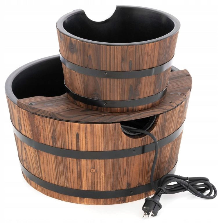 Garden fountain - fountain with two wooden buckets Manufacturer code 4025327350603