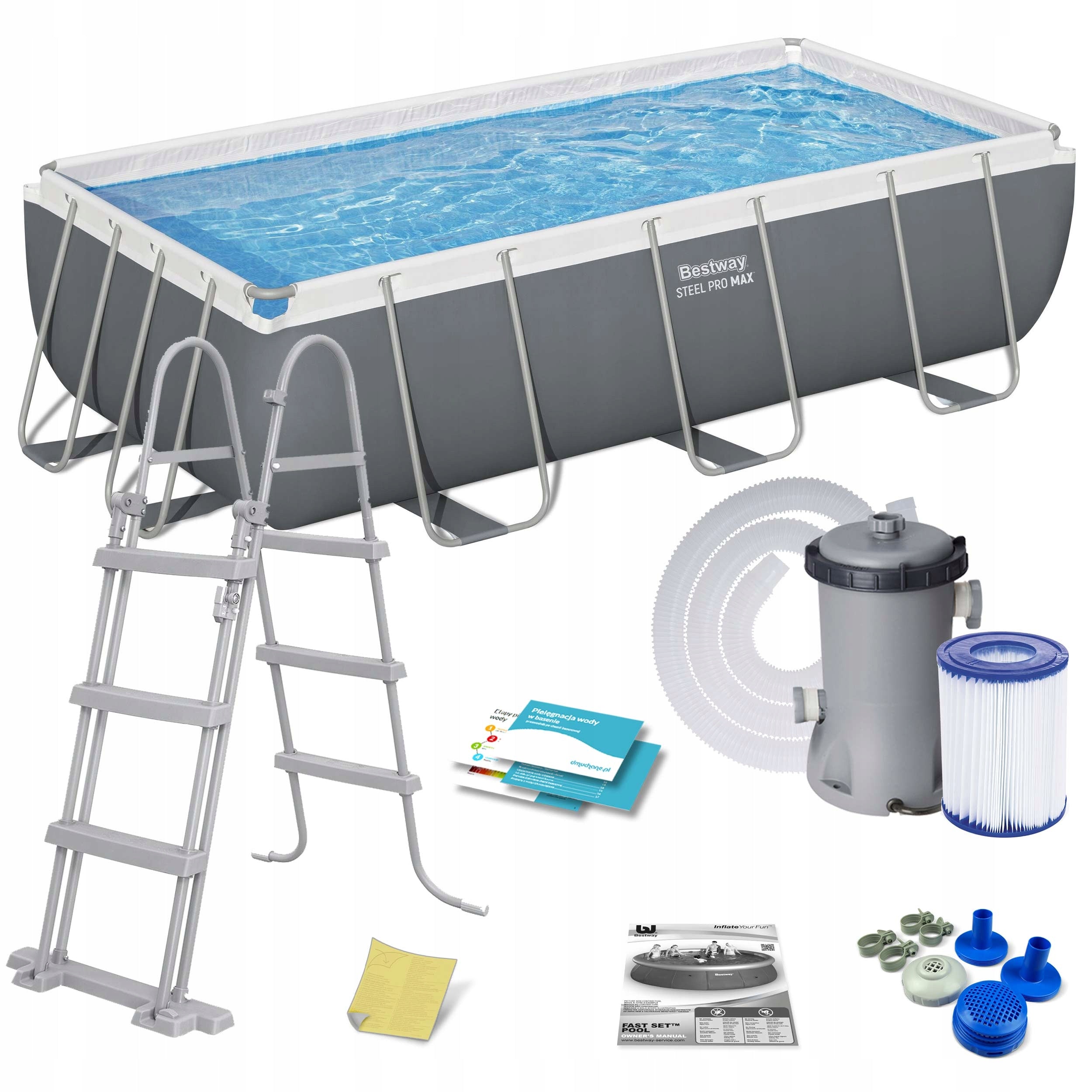 Garden frame pool 404x201x100 cm Bestway set of 10in1 with pump 2026