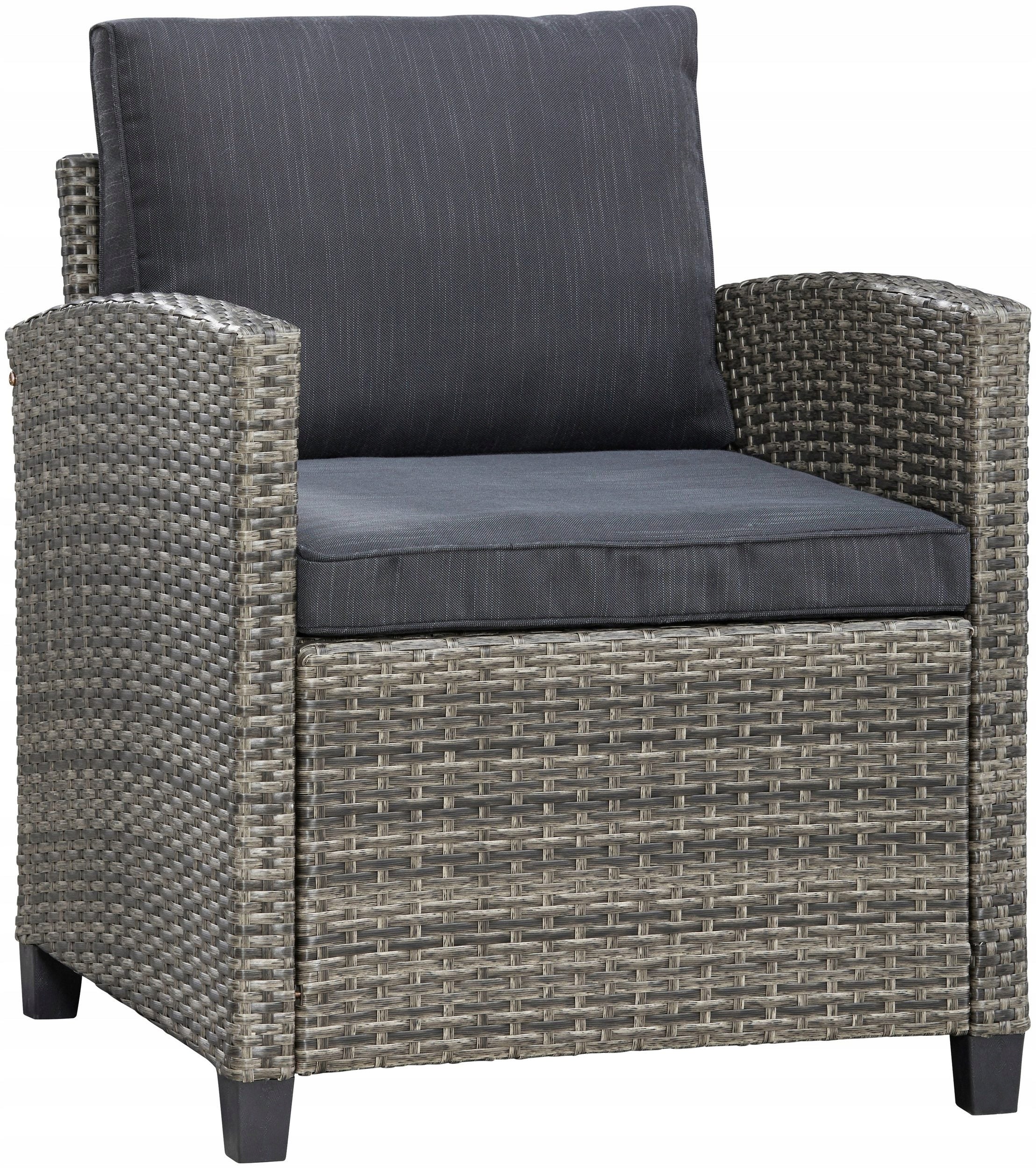 Garden furniture Konifera Amstardam brown rattan armchairs sofa table Number of items in the set 16