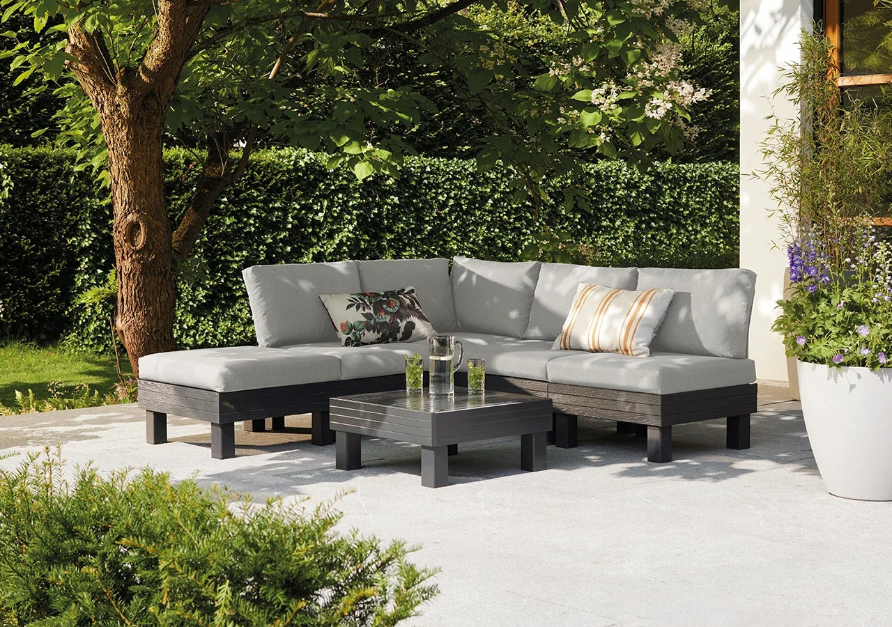 Garden furniture corner Keter Element rattan grey 5 elements set Manufacturer Keter