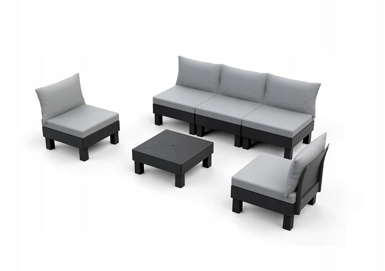 Garden furniture corner Keter Element rattan grey 5 elements set Number of items in the set 5
