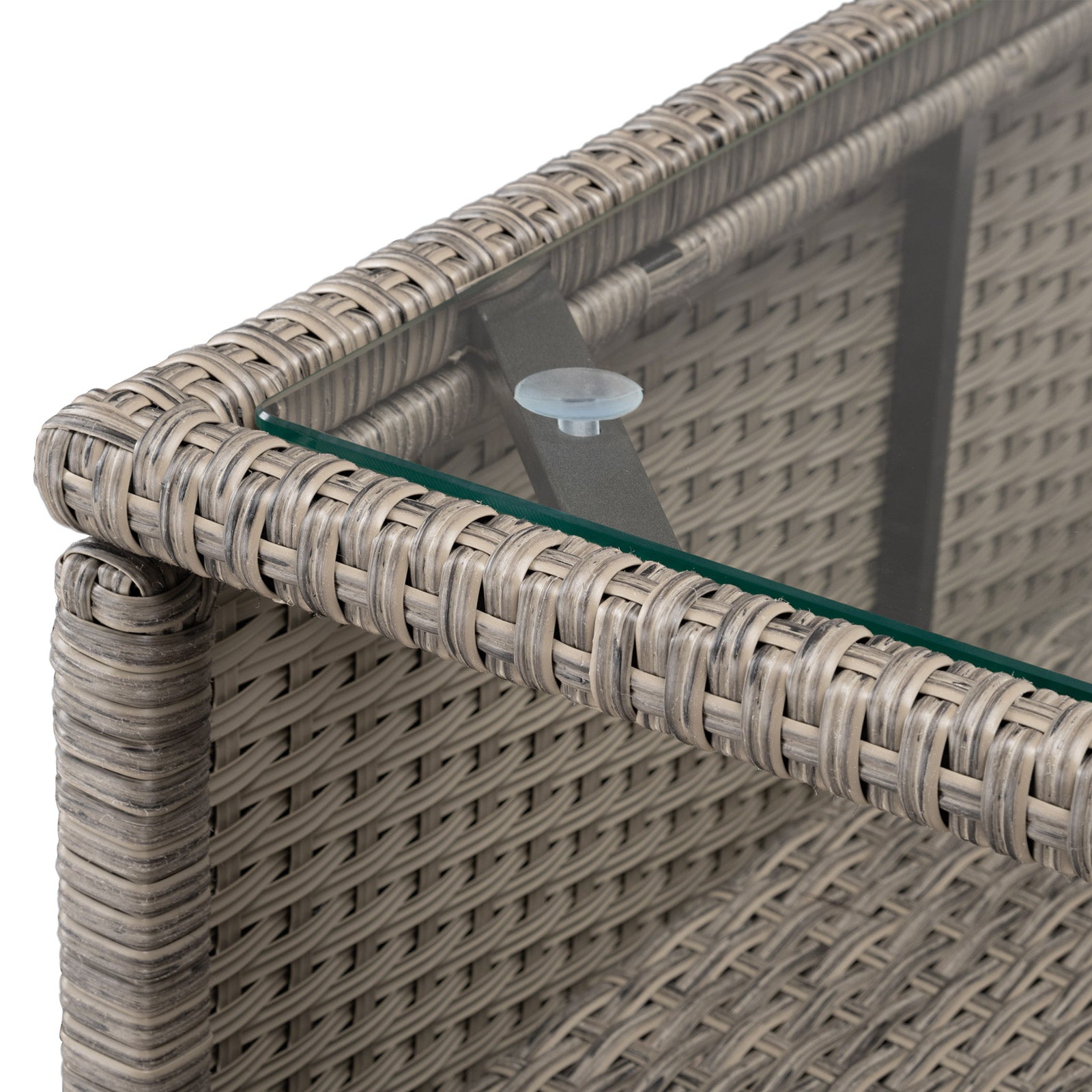 Garden furniture corner set rattan furniture for terrace pillows pouf 26 el For couch set