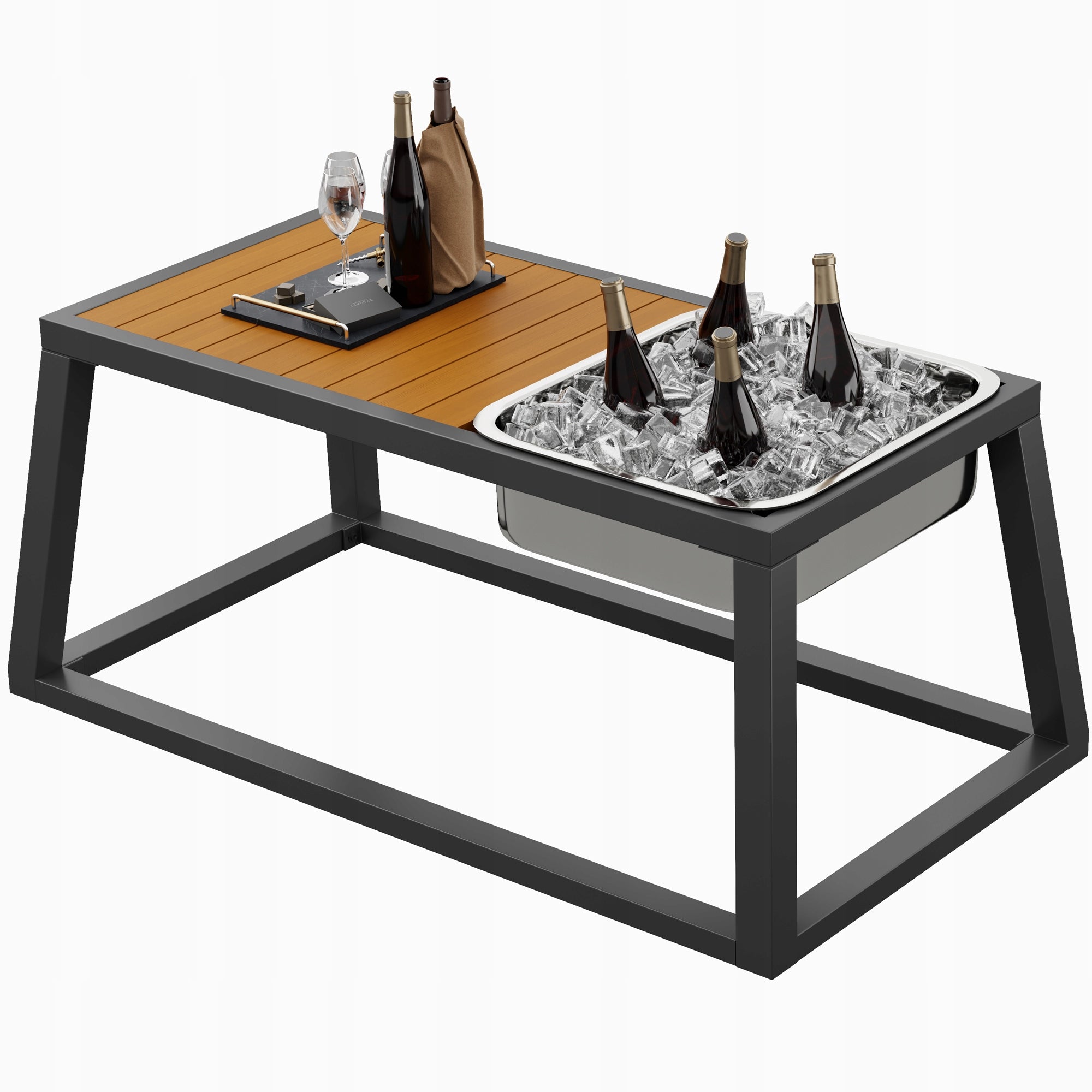 Garden furniture modular set grey beige adjustable backrest balcony terrace Main material metal