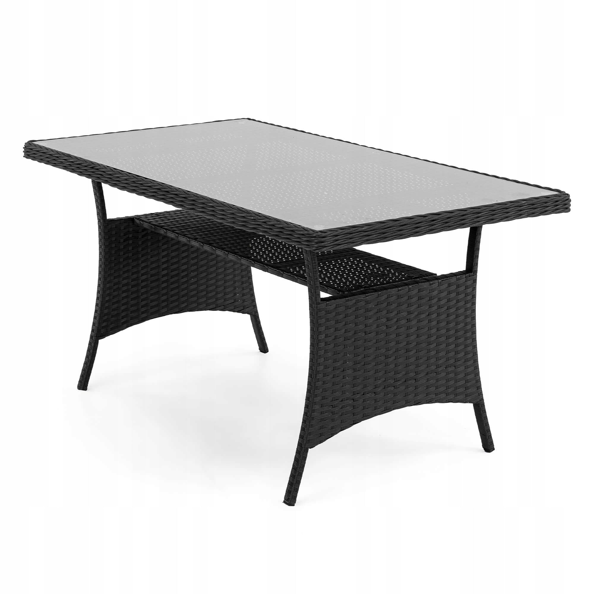 Garden furniture rattan ALICANTE BIG Black cushions grey EAN (GTIN) 5905388205168
