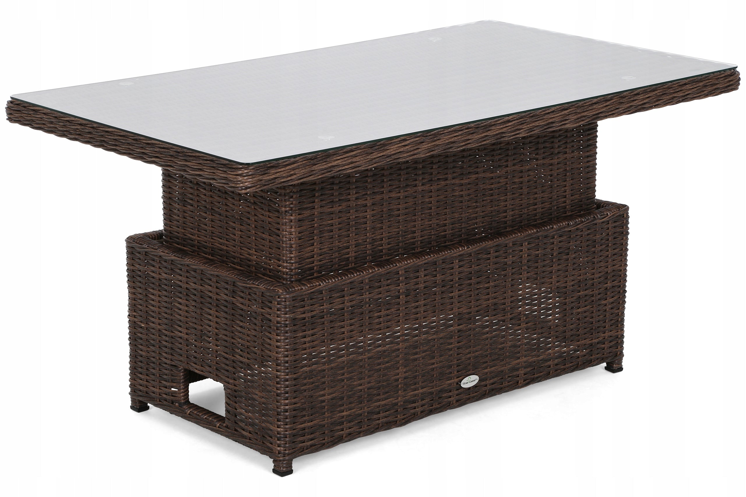 Garden furniture rattan furniture set with cushions brown Memfis 7-os Main material synthetic rattan