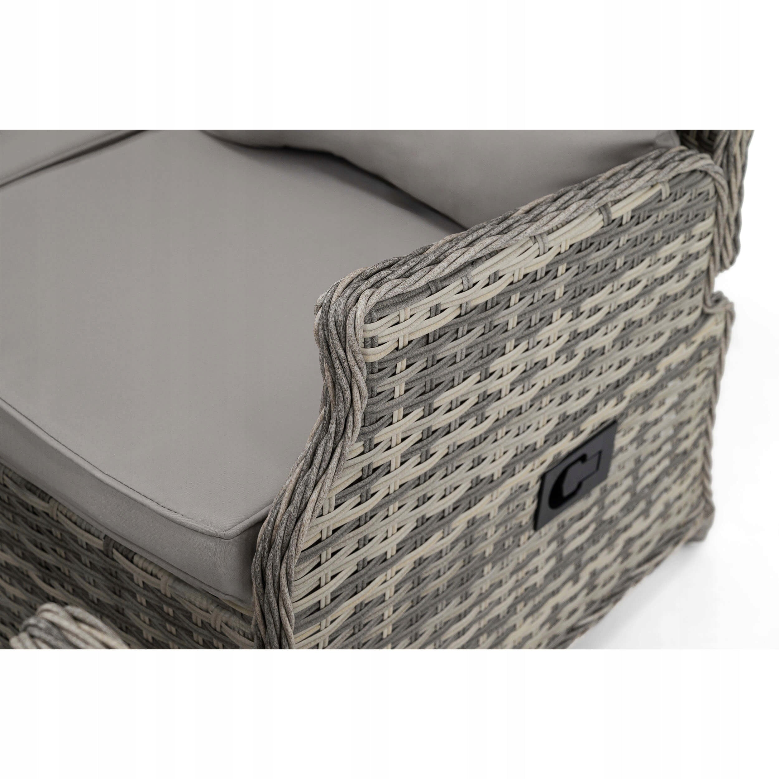 Garden furniture set ALICANTE technoratan light grey cushions adjustment EAN (GTIN) 5905388203836