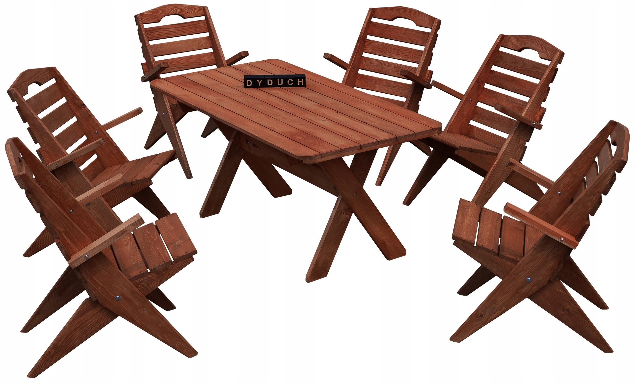 Garden furniture set Dyduch dark oak Garden Wooden Premium Nature Packaging status original