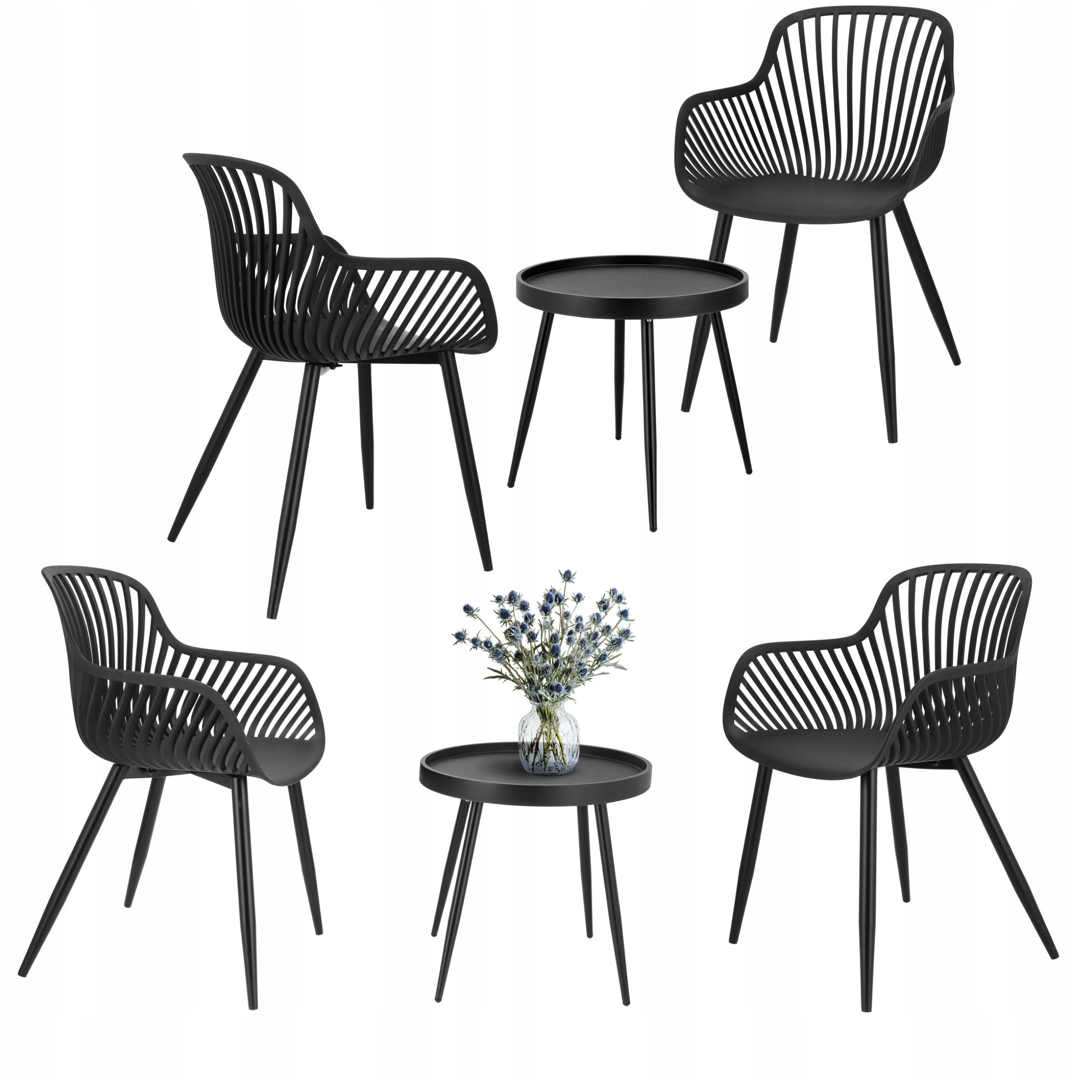 Garden furniture set GARDEN FURNITURE for terrace balcony TABLE 2 x CHAIR
