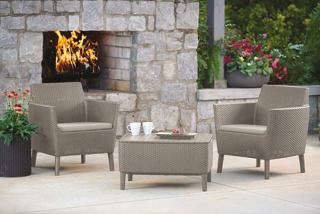 Garden furniture set Keter Salemo 5 el. beige terrace modern Color beige