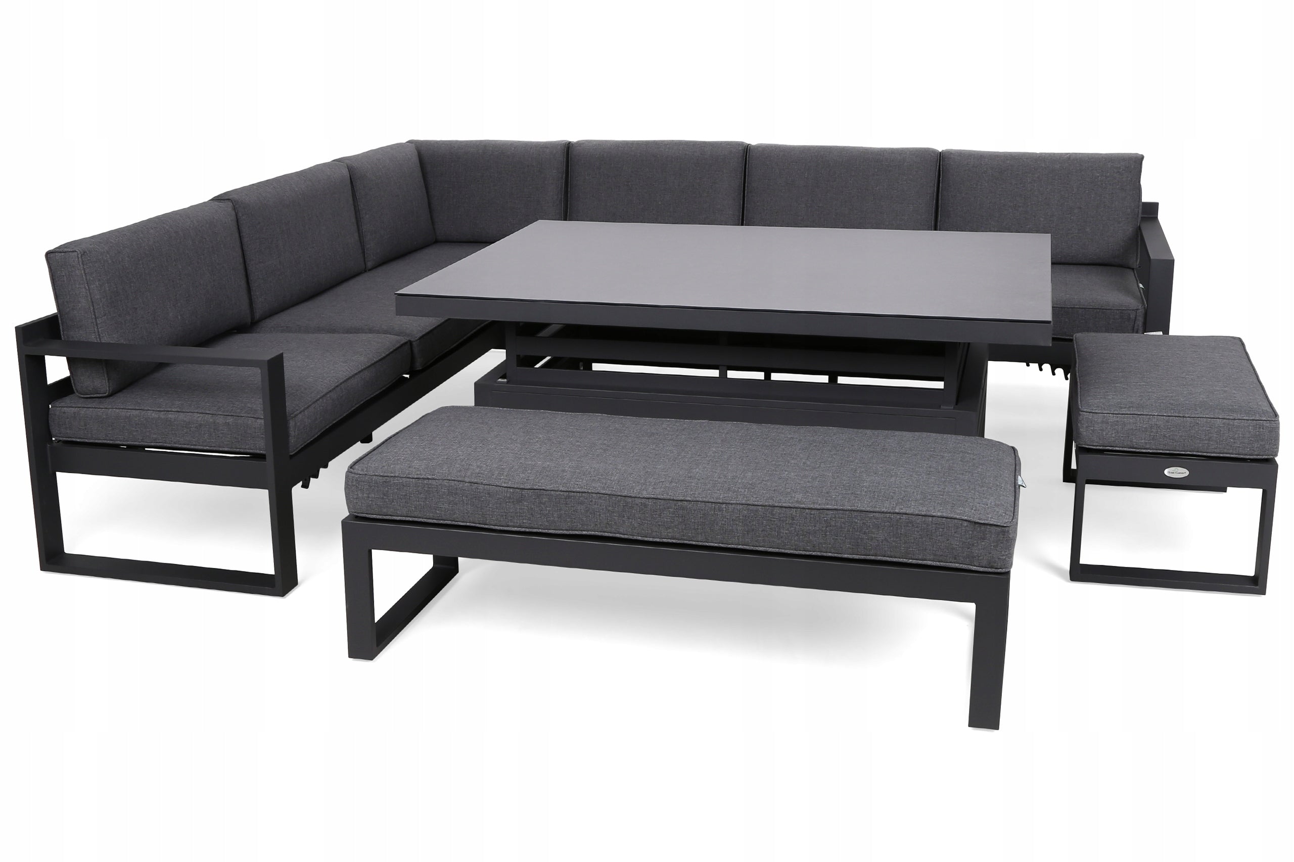 Garden furniture set aluminum garden corner set for terrace Naples Packaging status original