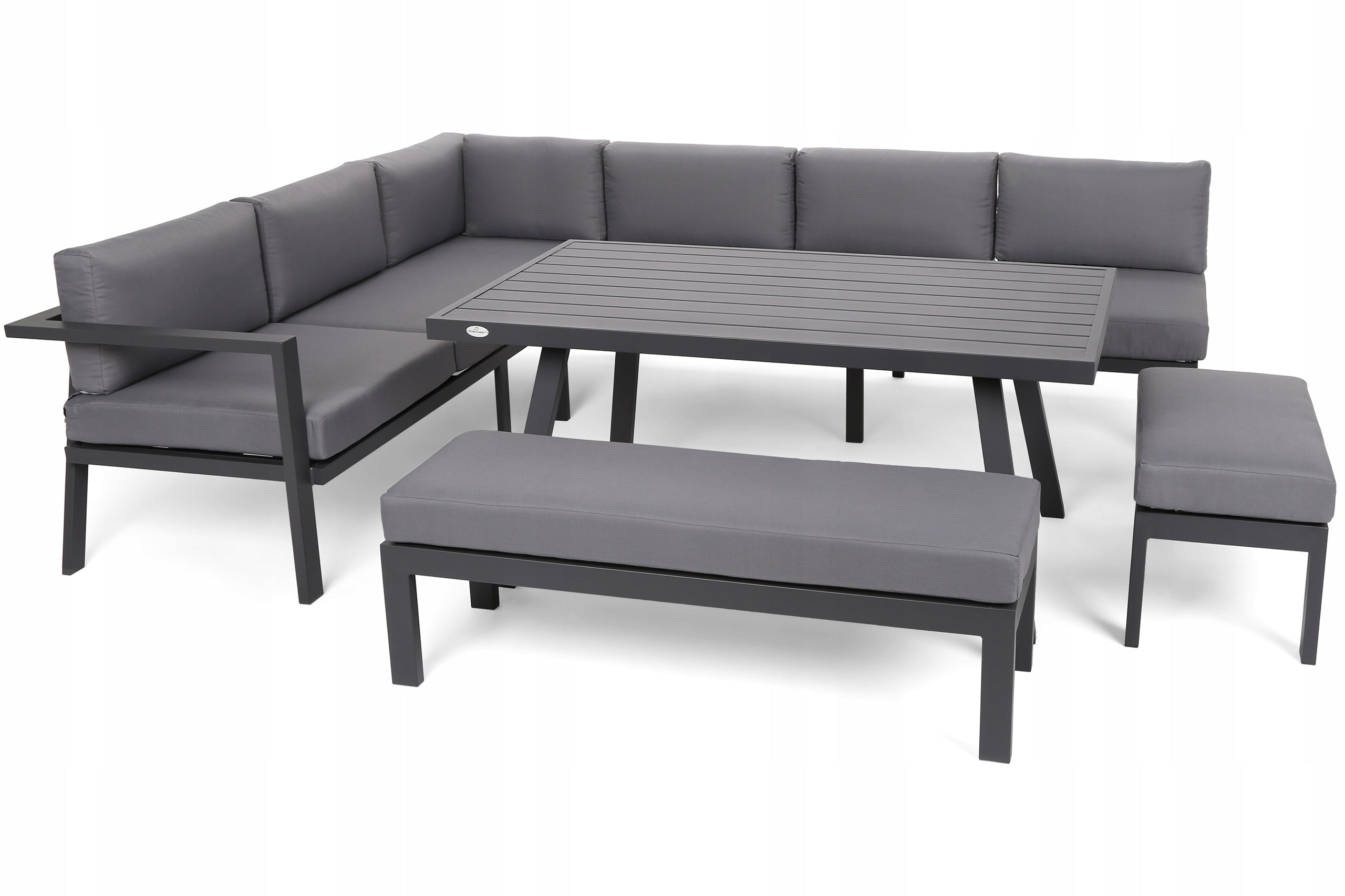 Garden furniture set aluminum set for terrace garden grey Galapagos Packaging status original