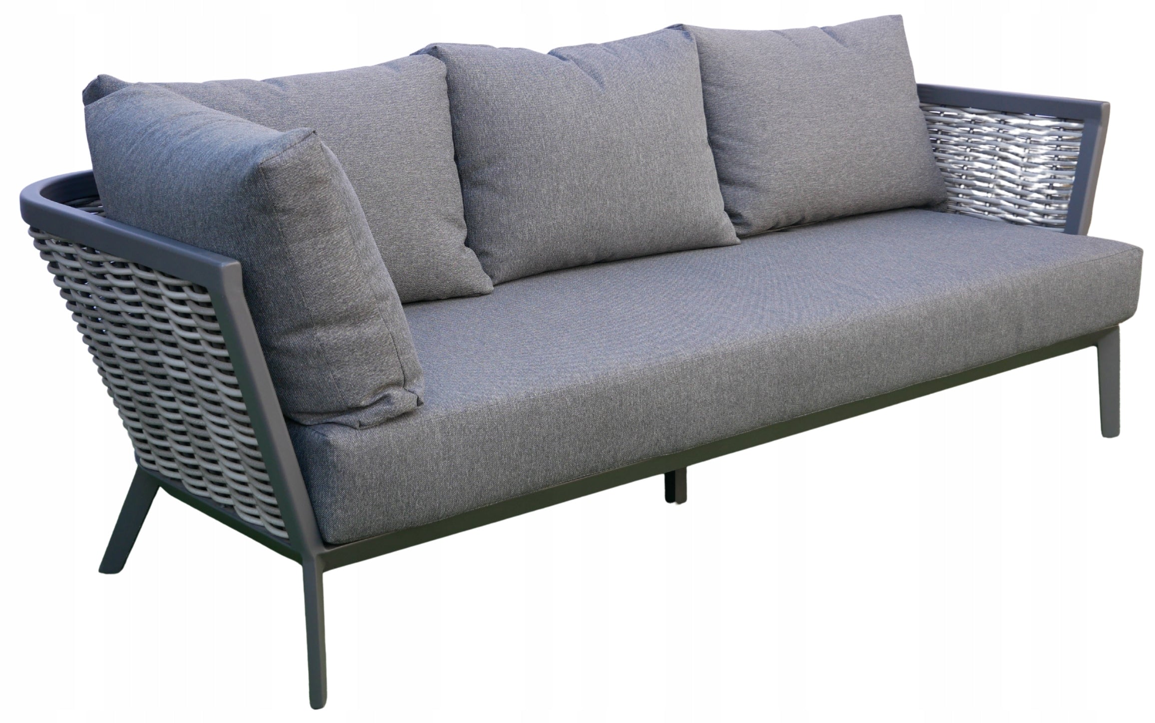 Garden furniture set corner aluminum rattan table adjustable Main material aluminum
