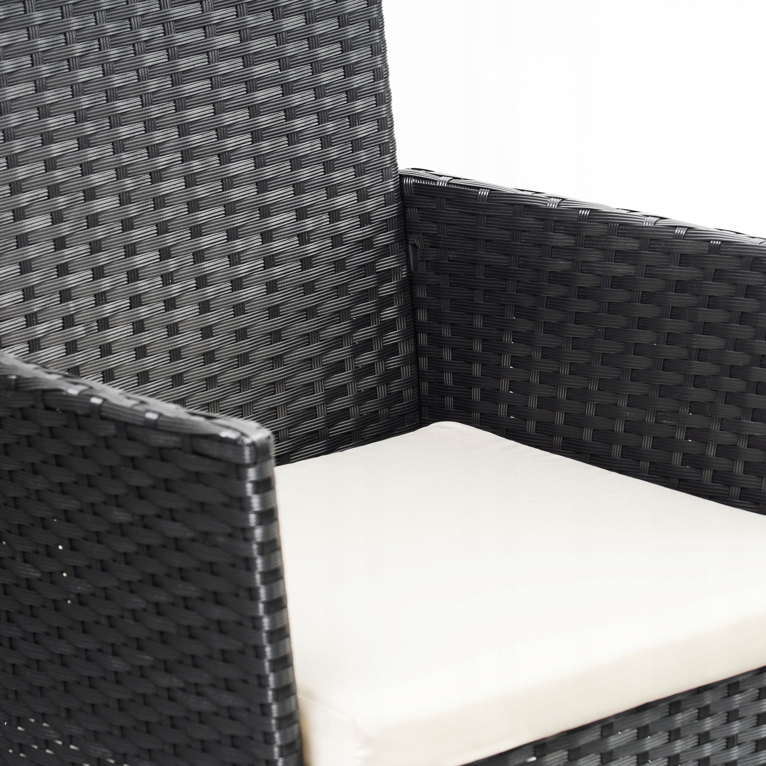 Garden furniture set metal Iso Trade black 4 el. Manufacturer code Meble ogrodowe rattanowe czarne Gardlov 26908