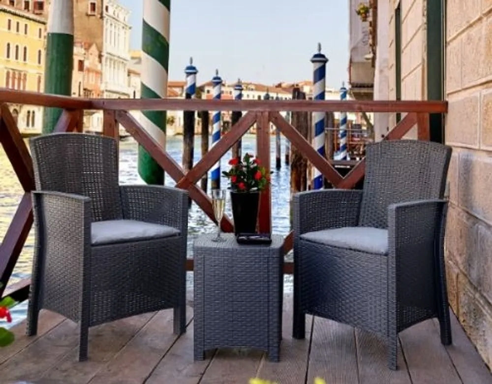 Garden furniture set rattan Bica grey 3 el. Manufacturer code 8003723491218