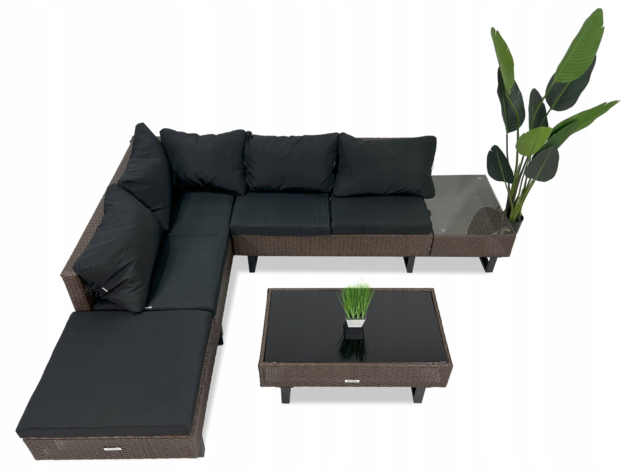 Garden furniture set rattan CORNER Lounge Loft BROWN 3 el. Manufacturer Just Relax