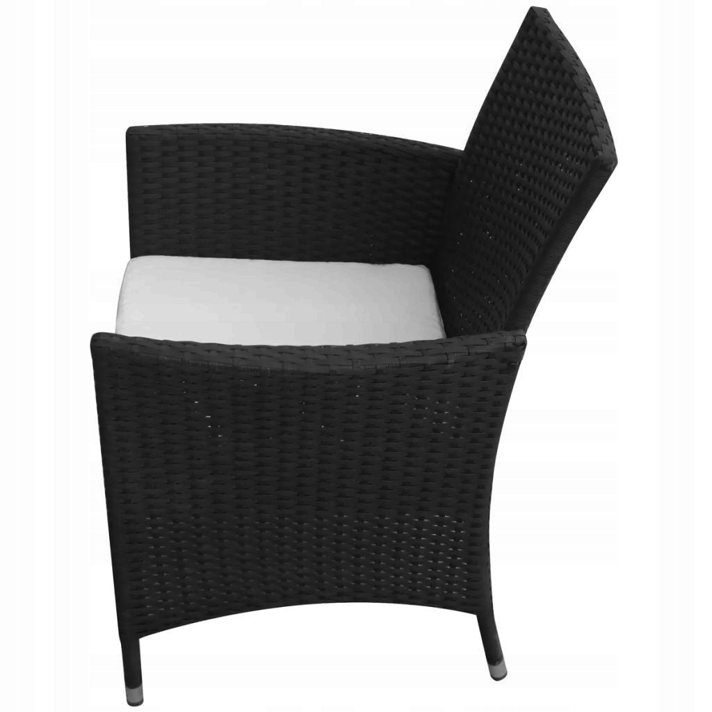 Garden furniture set rattan black 9 el. HIGH QUALITY I recommend Color black